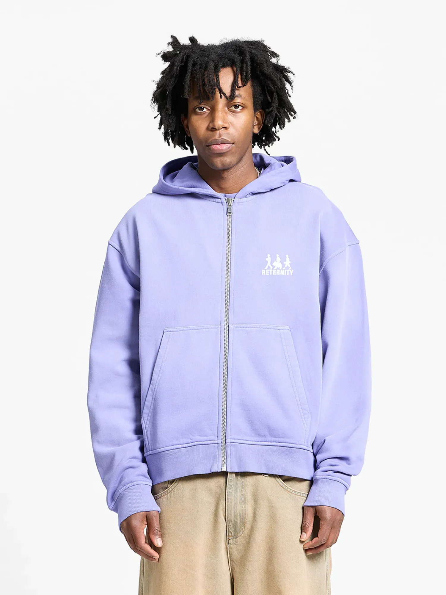 Зип-худи RETERNITY Creative Dept Logo Washed Purple