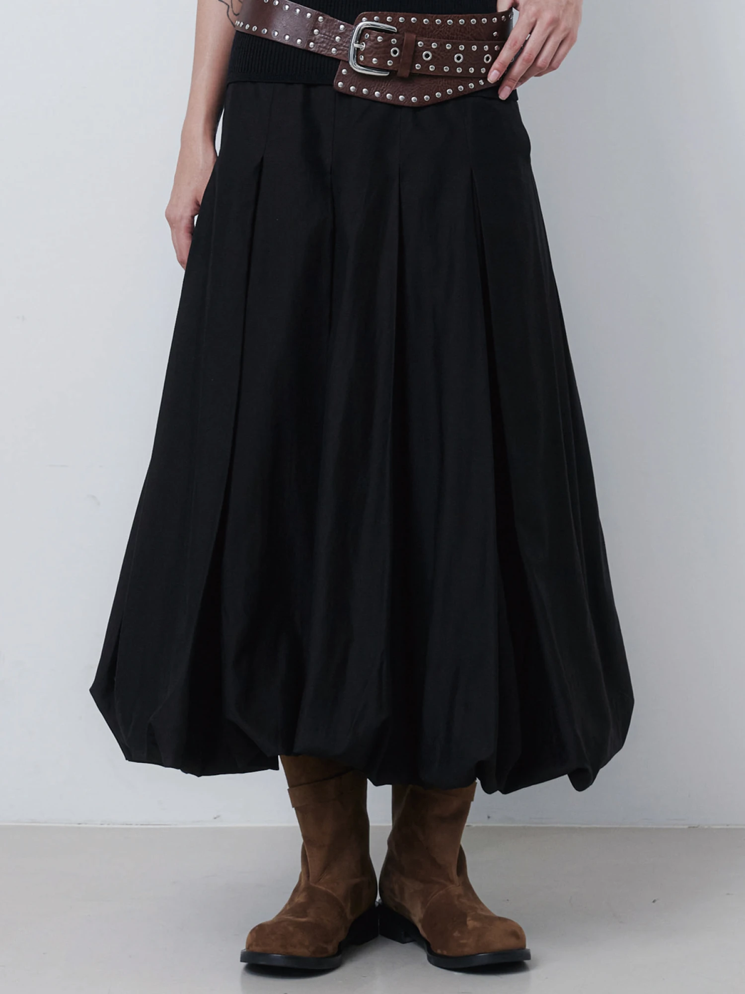 Женская юбка EPINGLER Puff Long Black