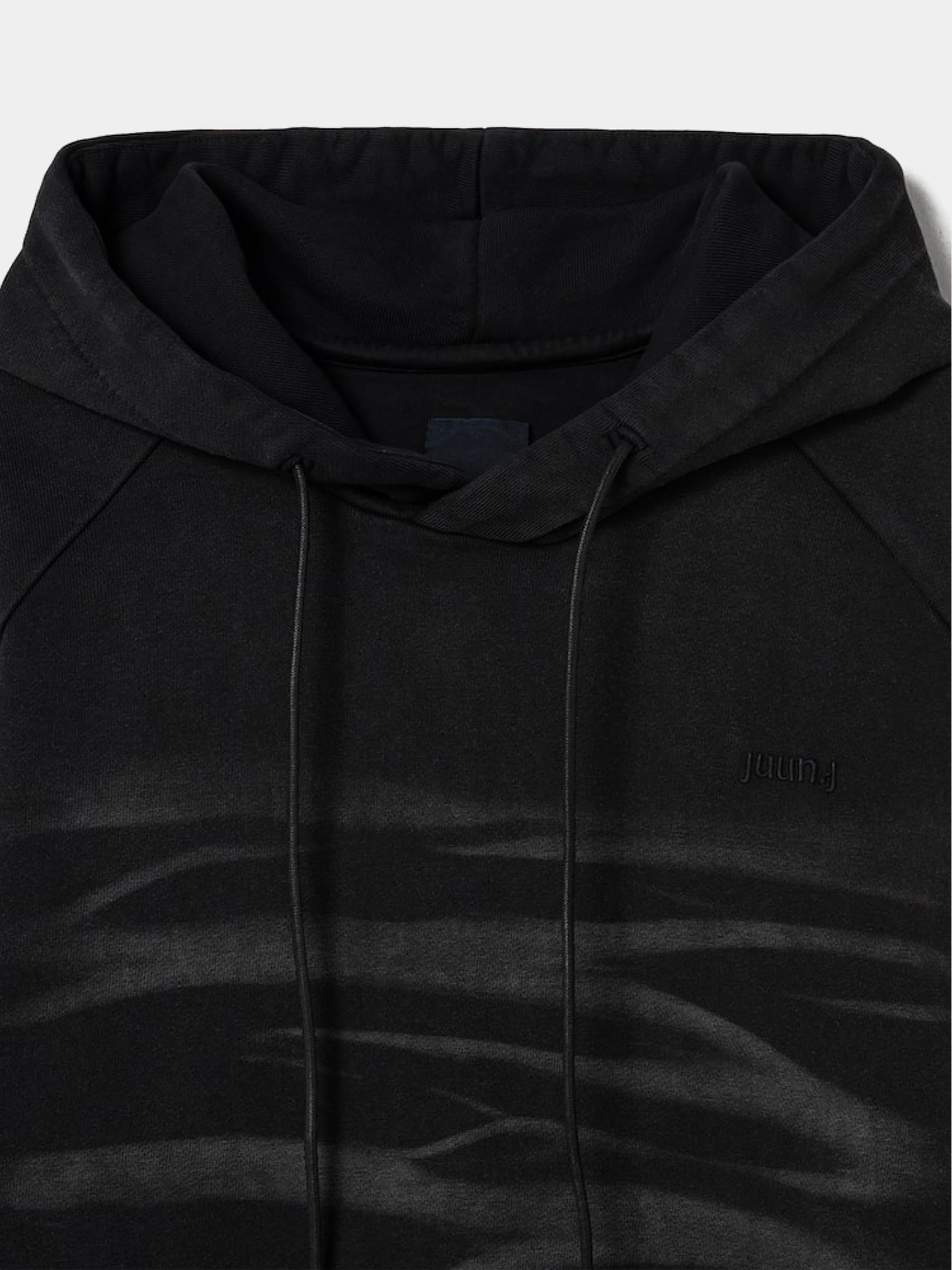 Худи JUUN.J Garment Dyed Graphic Embroidered Black