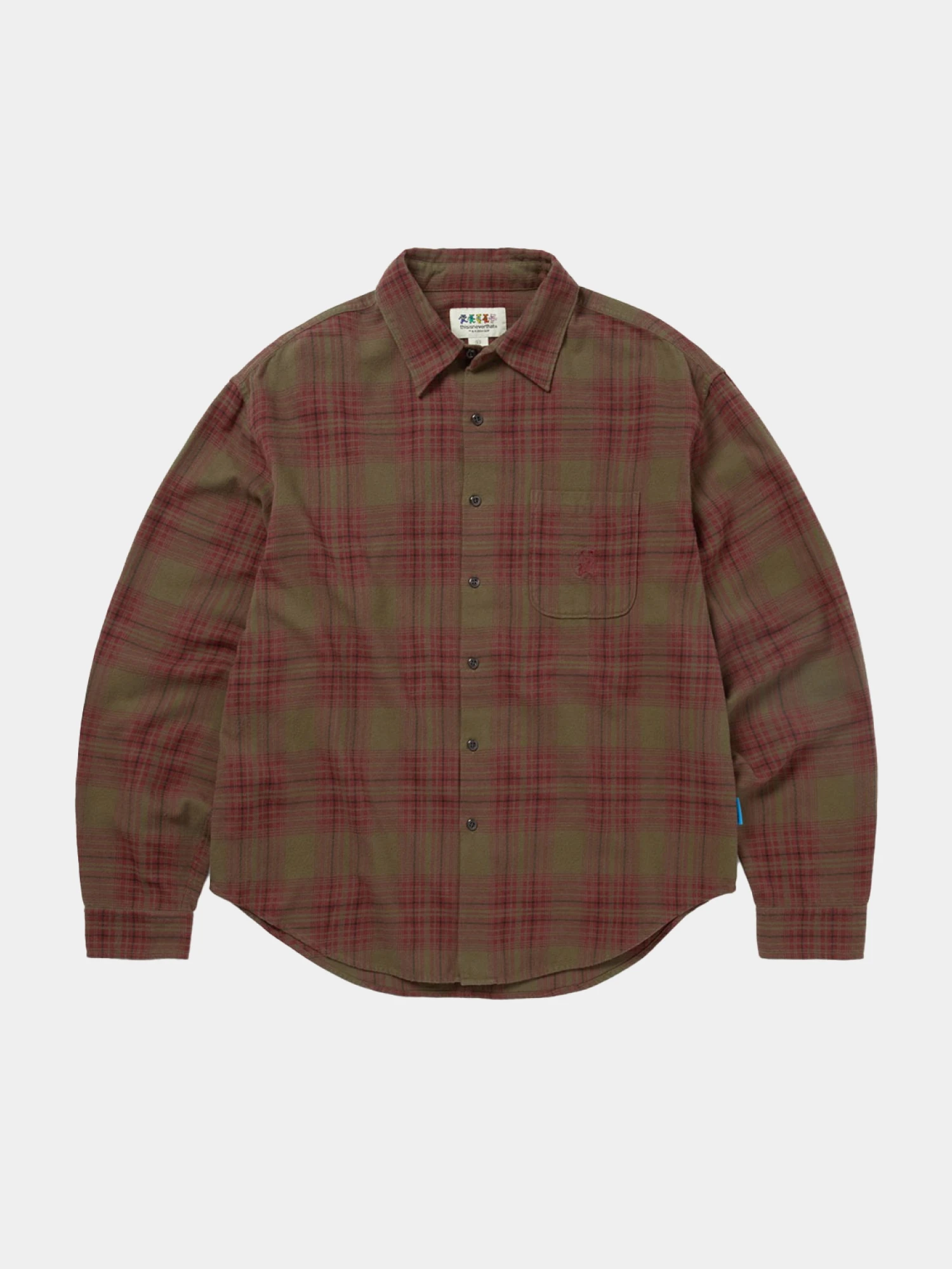 Рубашка thisisneverthat × Grateful Dead Lightning Bear Plaid Khaki