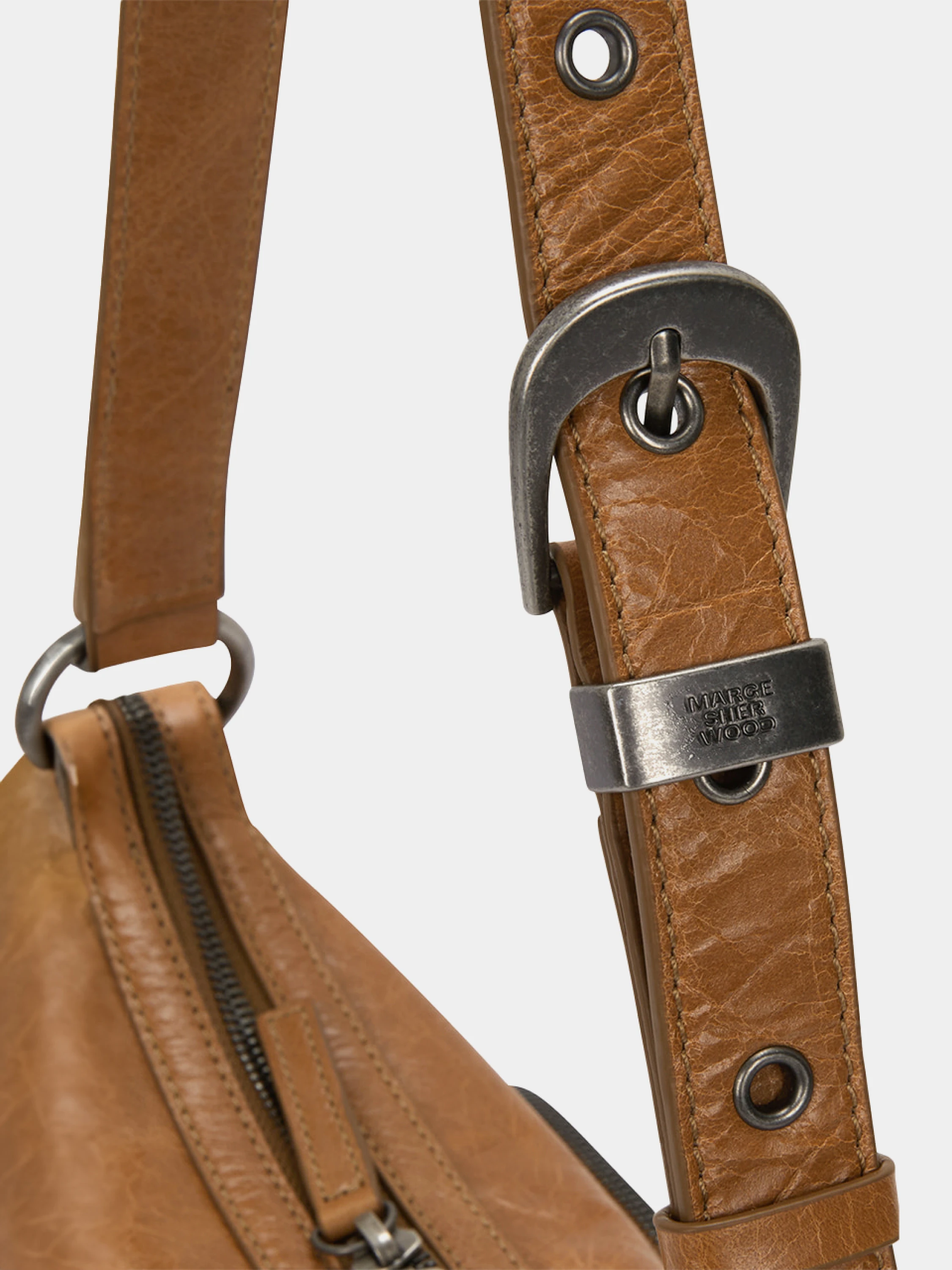 Женская сумка MARGESHERWOOD Outpocket Hobo Mini Soft Camel