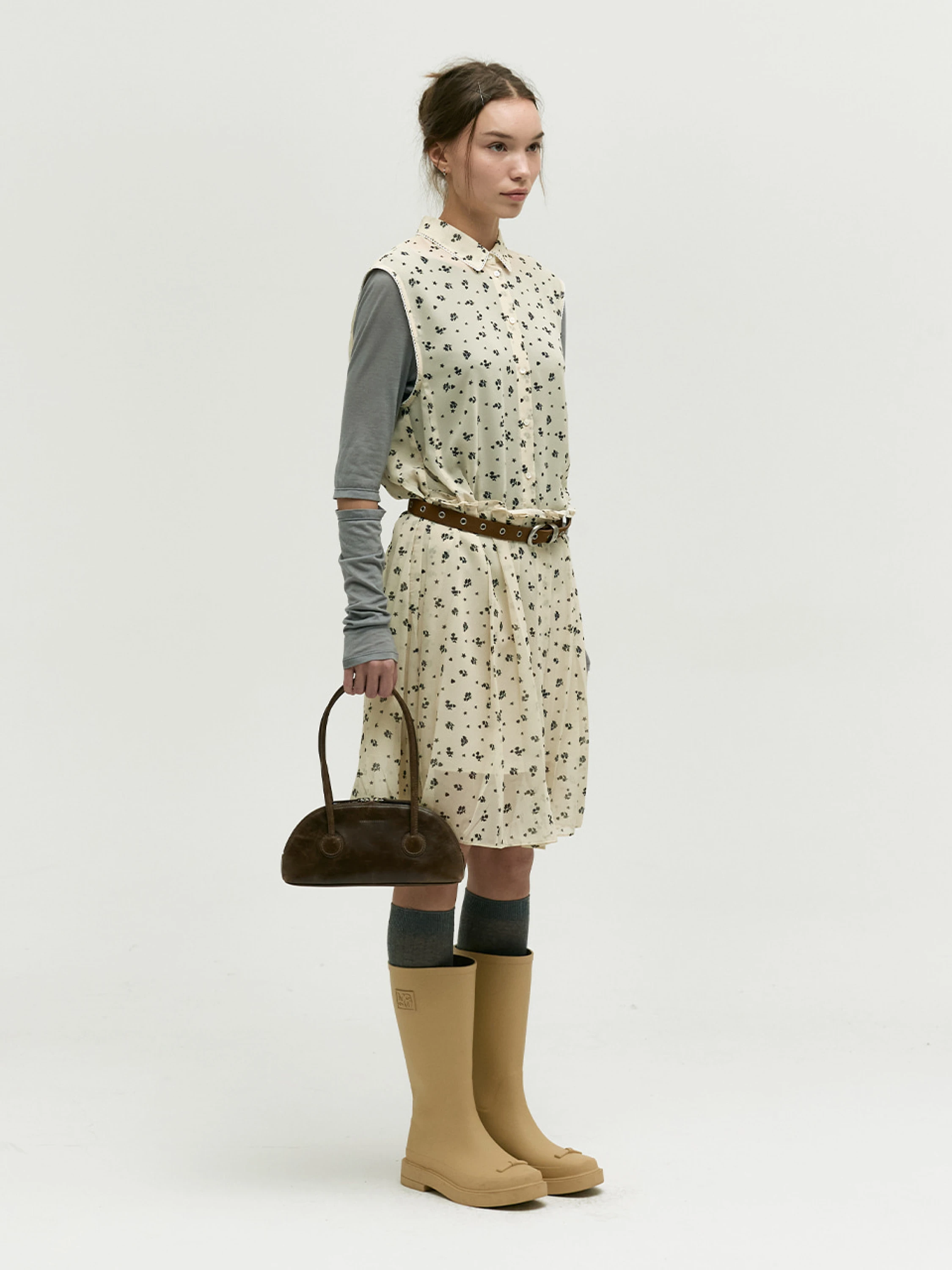 Женская сумка MARGESHERWOOD Bessette Shoulder Washed Brown