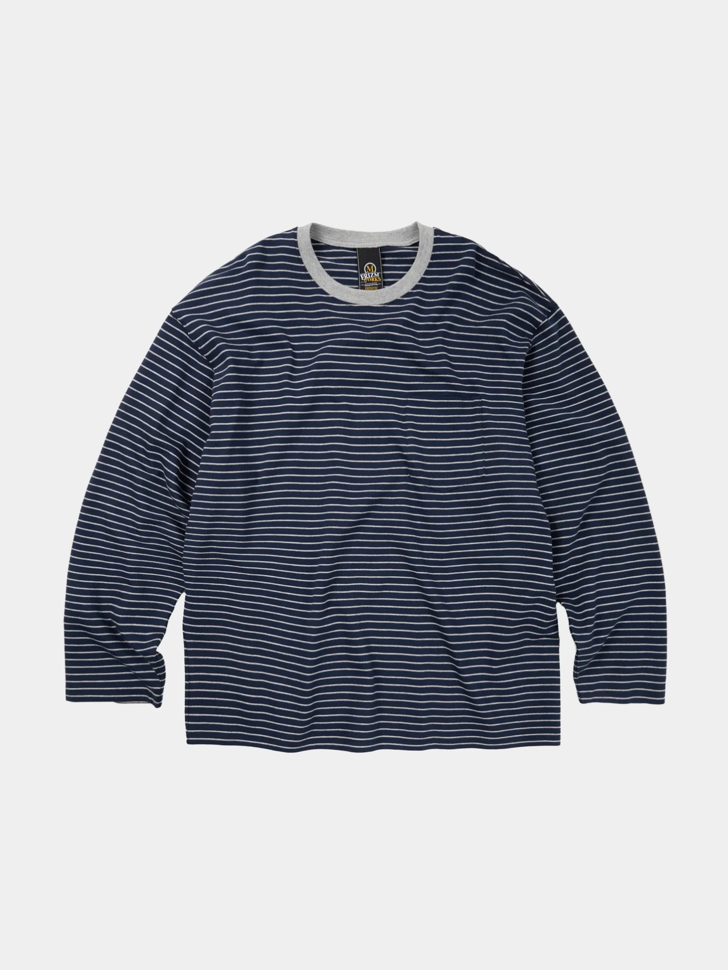 Лонгслив FrizmWORKS Stripe Oversized Relaxn Navy