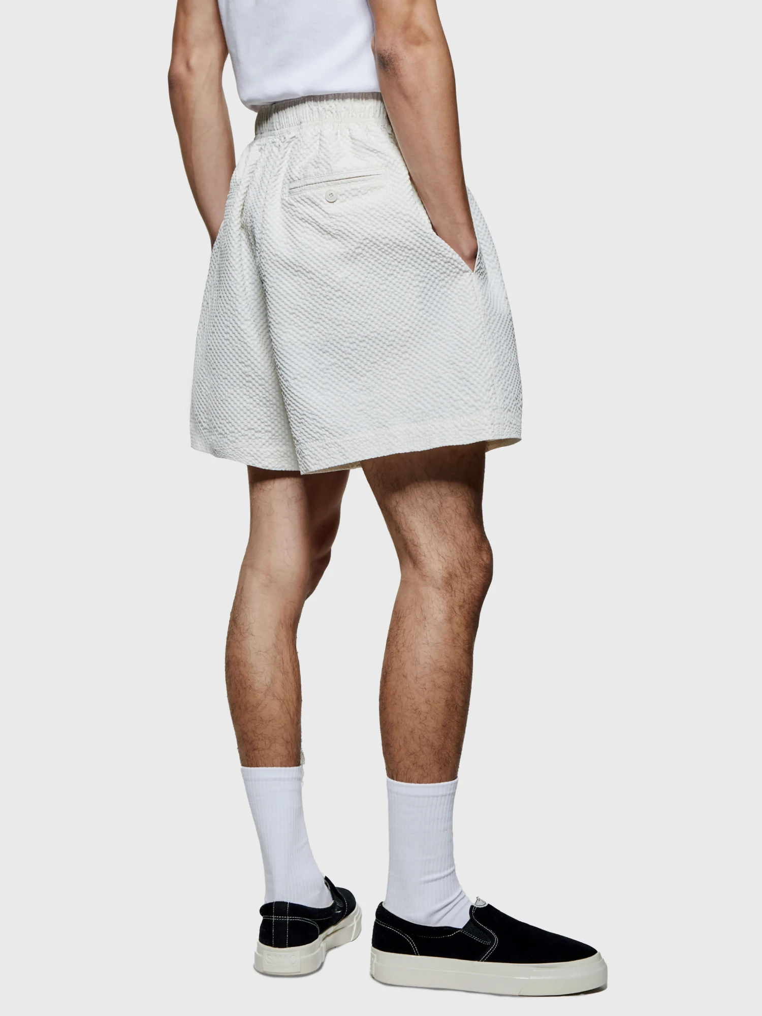 Шорты MKI MIYUKI ZOKU Seersucker Shorts Bone