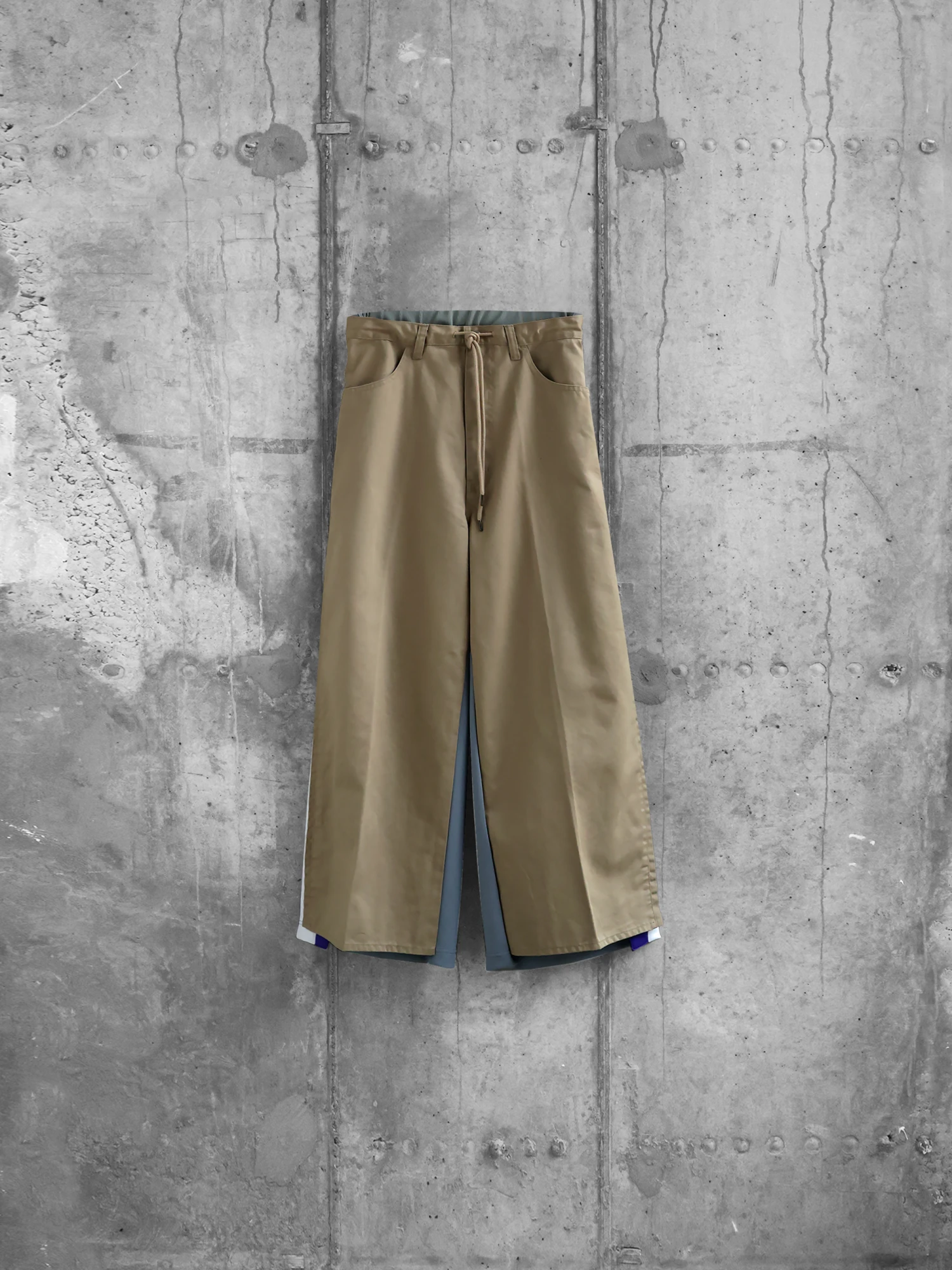 Брюки FACETASM Jersey Merging Chino Beige