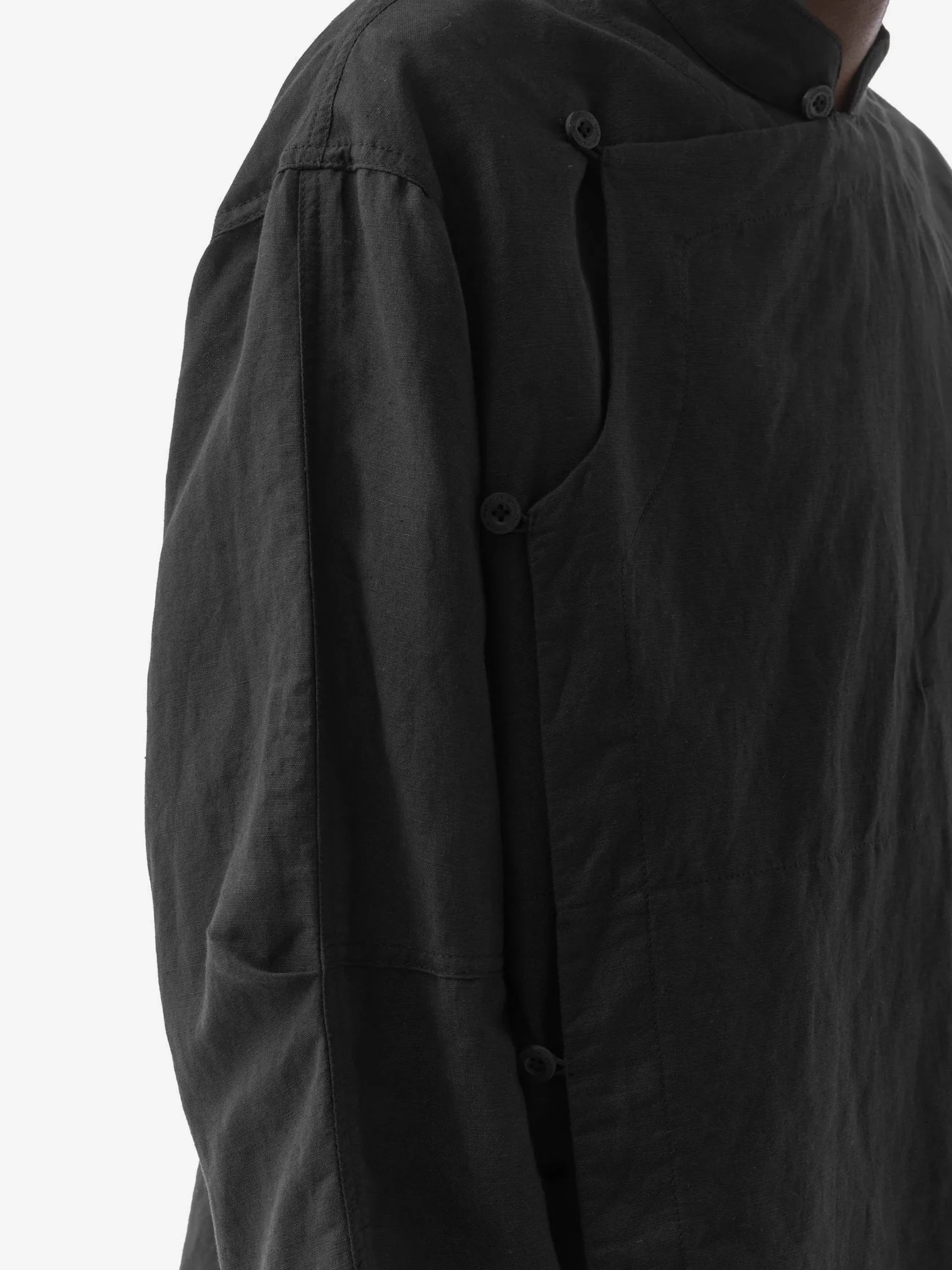 Рубашка MAHARISHI 5330 Asym Monk Shirt Black