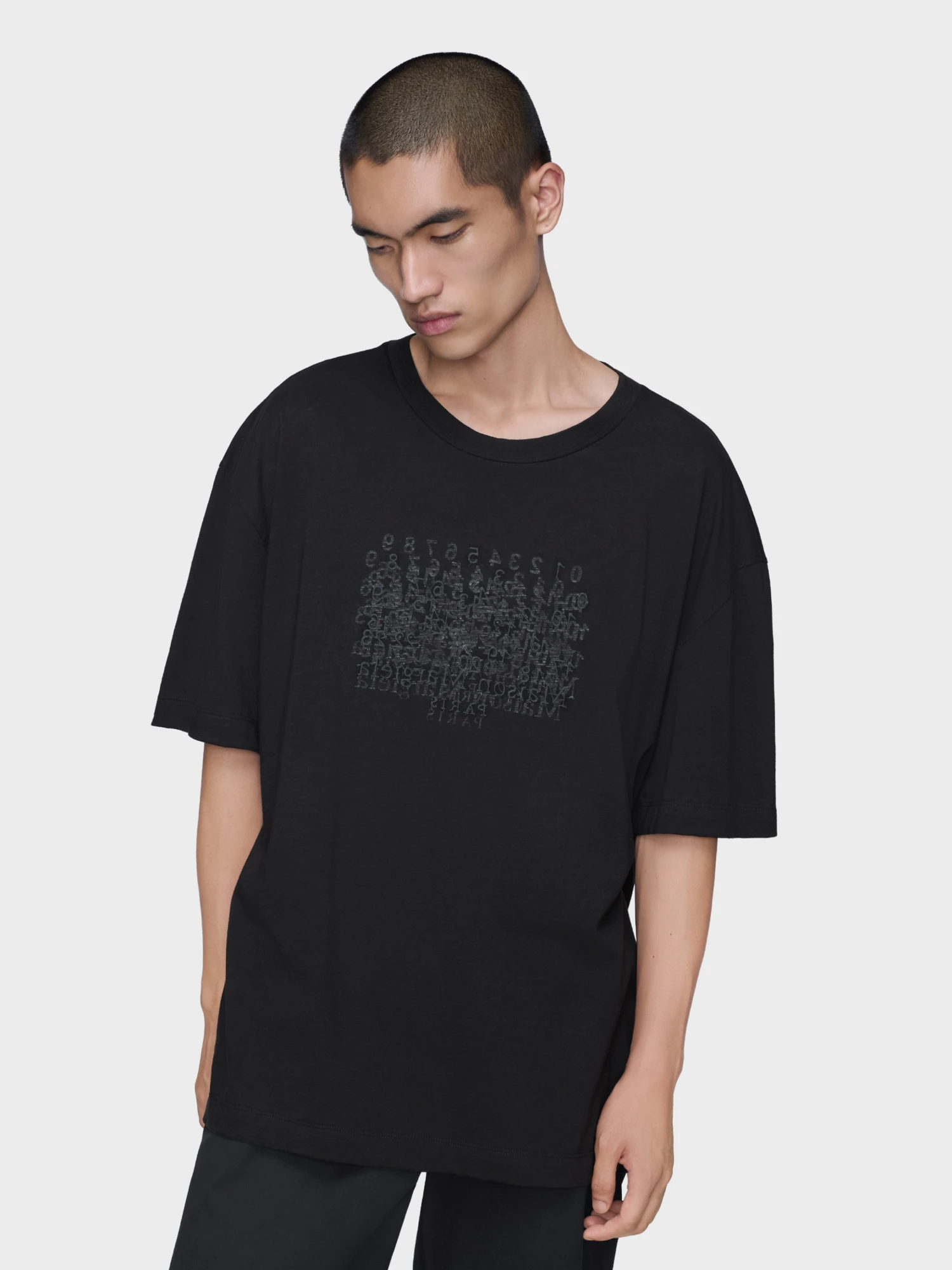 Футболка Maison Margiela Numbers Oversize Black