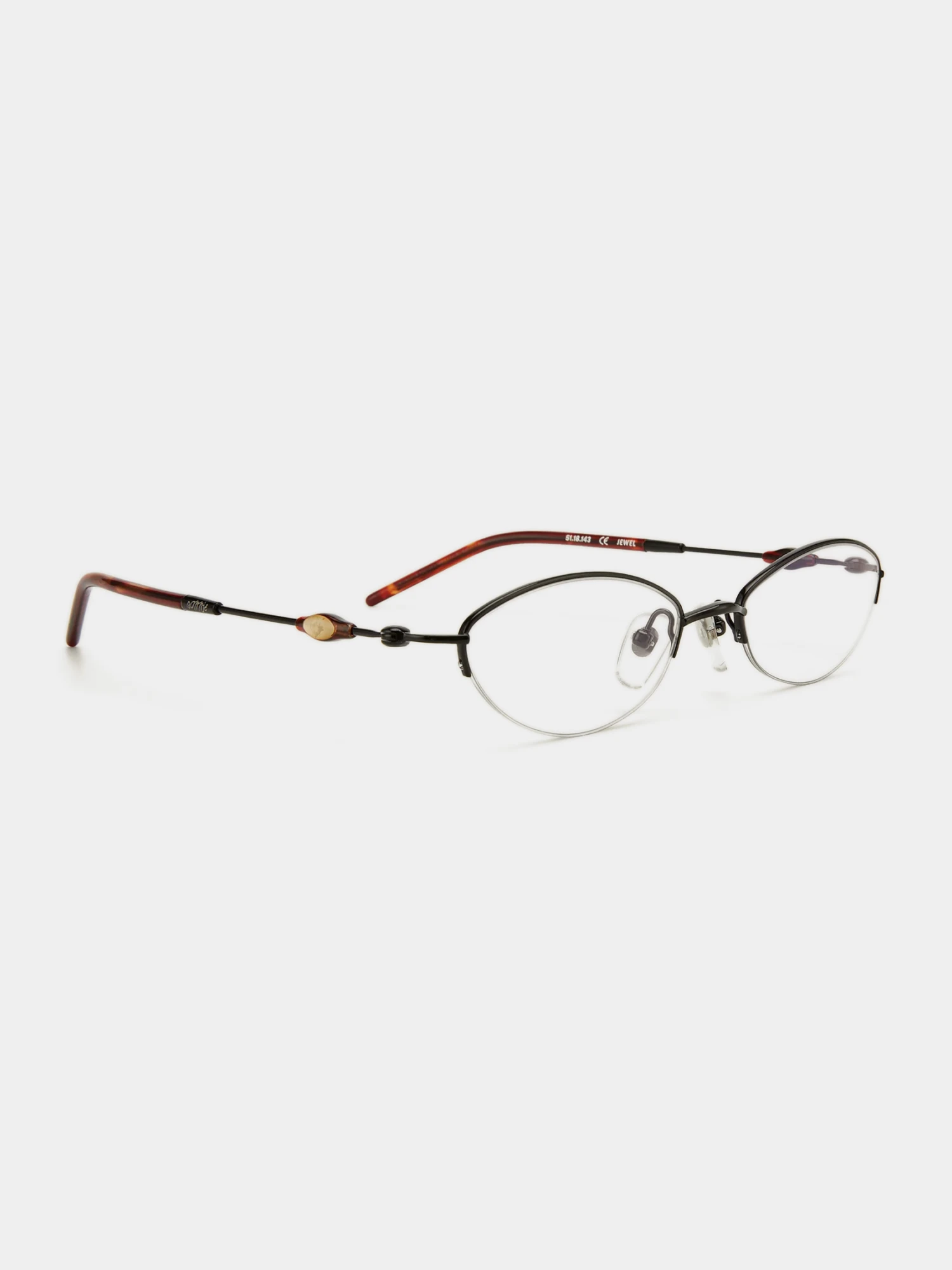 Очки Bonnie Clyde Jewel Black Red Tortoise & Clear Lens