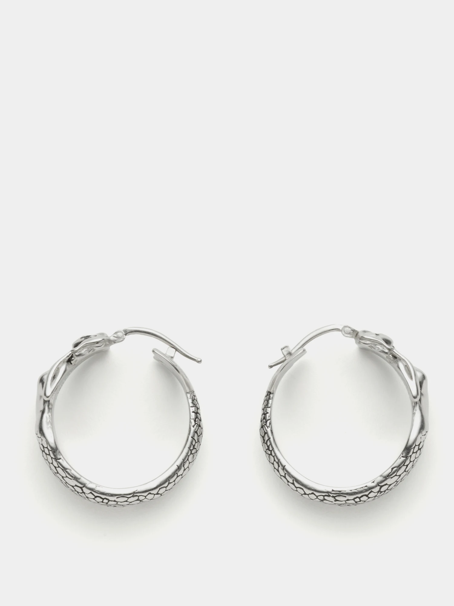 Серьги MM6 Maison Margiela Mermaid Hoop Polished Palladio