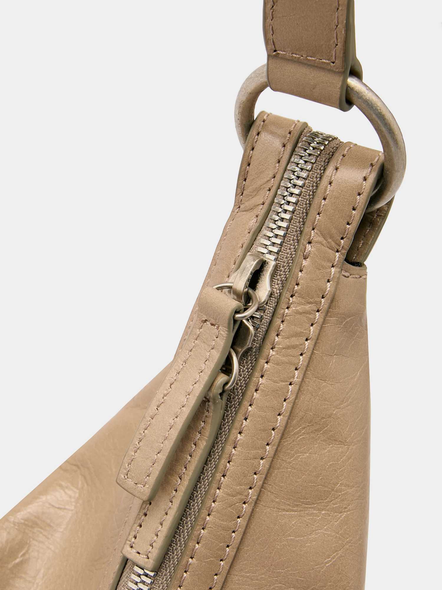 Женская сумка MARGESHERWOOD Belted Hobo Medium Mud Crinkle