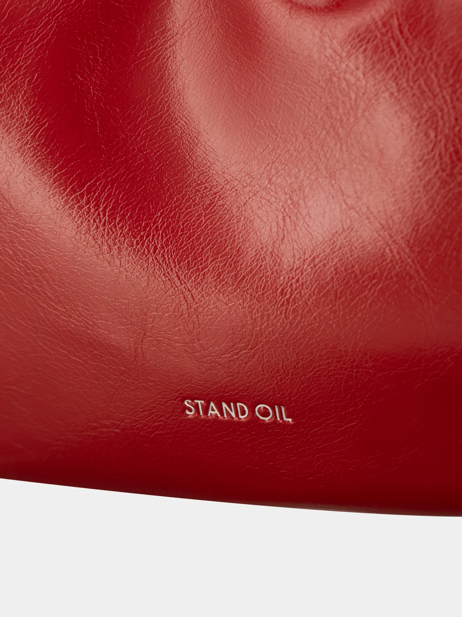 Женская сумка STAND OIL Belted Round Red Wine