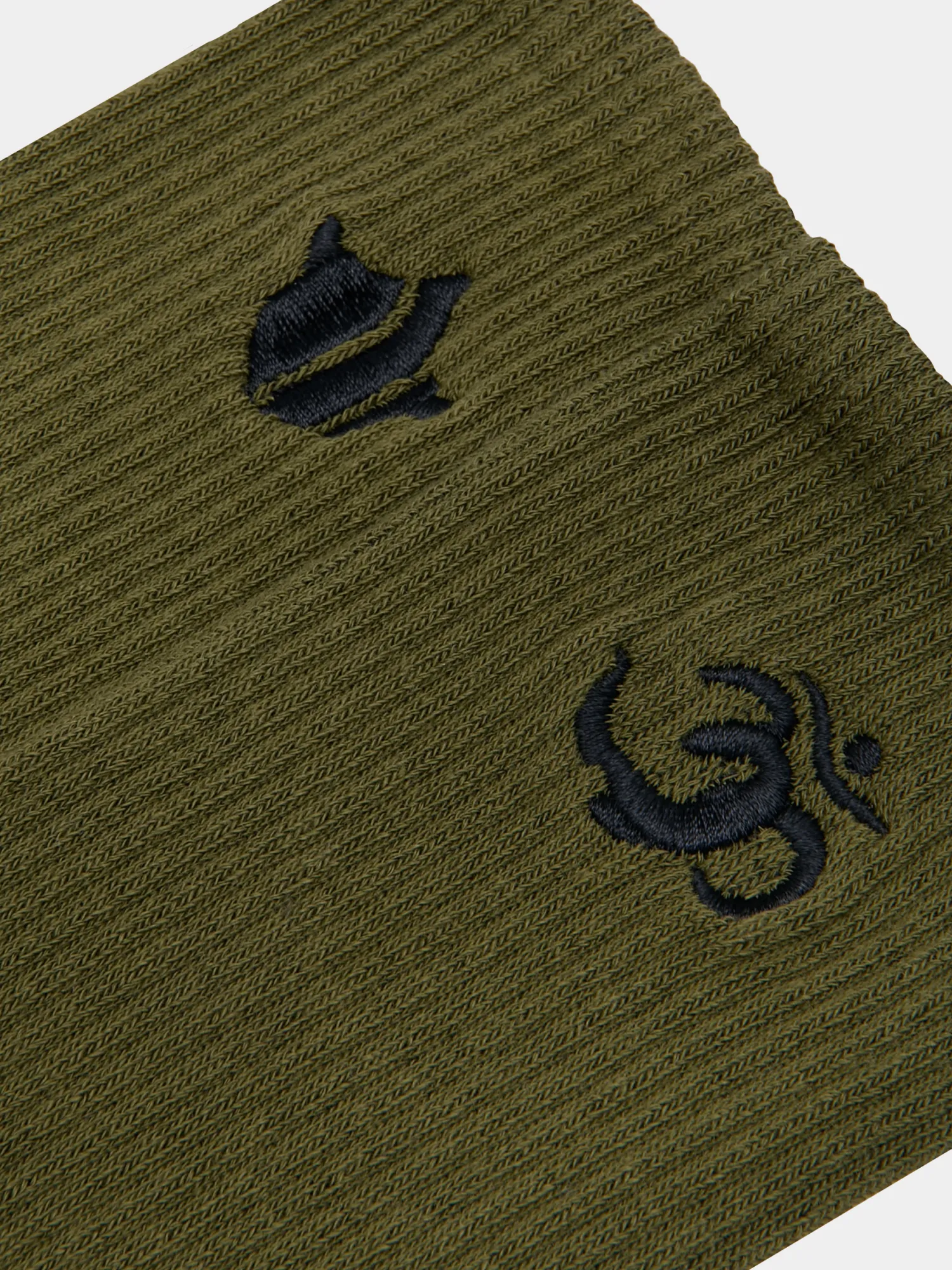 Носки MAHARISHI 1496 Om Temple Embroidered Olive/Black/White
