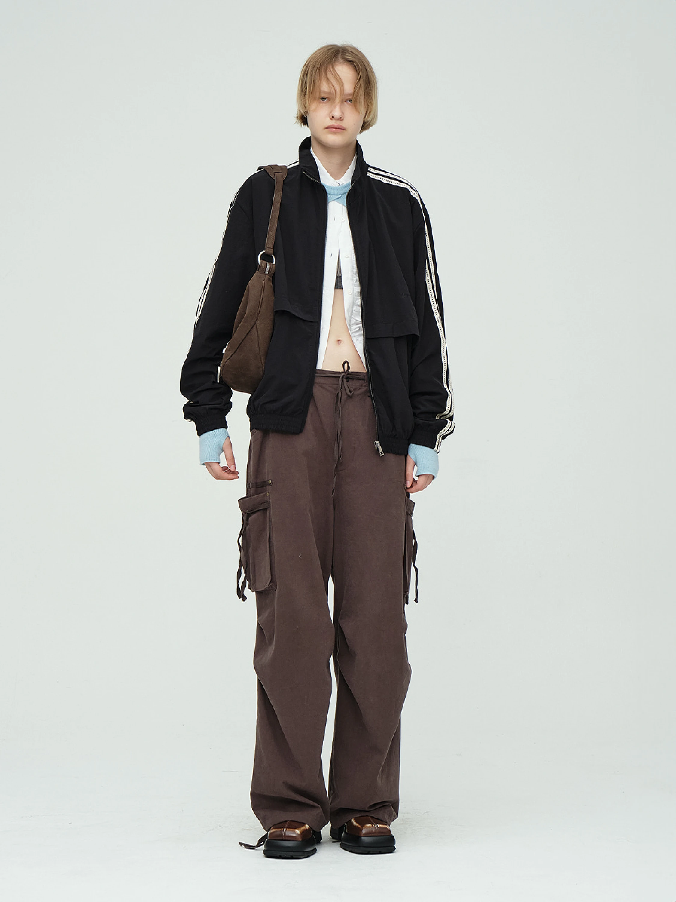 Сумка MARGESHERWOOD Belted Hobo Medium Hush Nubuck