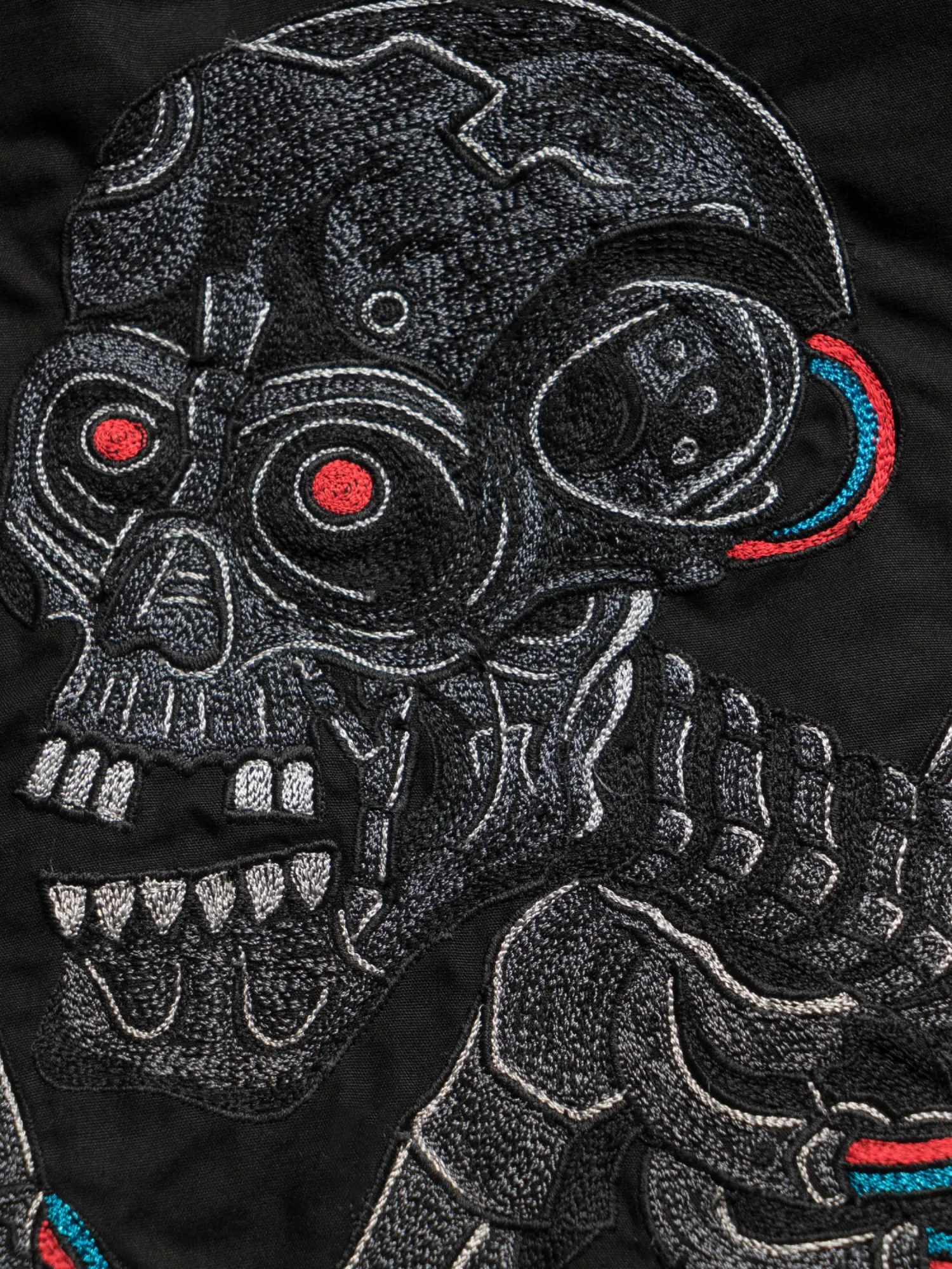 Брюки MAHARISHI 5342 Cyber Skeleton Loose Black