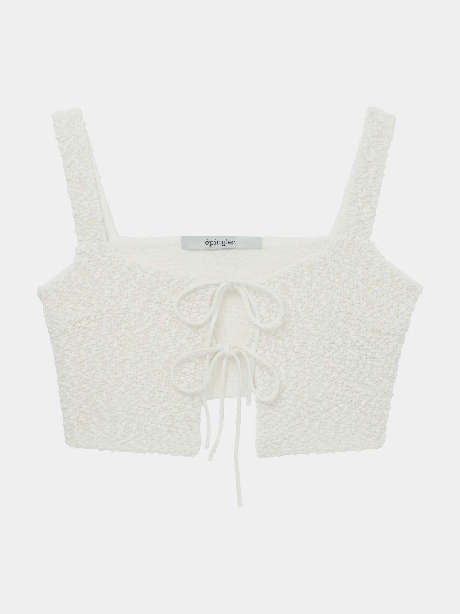 Женский топ EPINGLER Pom Pom Knitting Cream