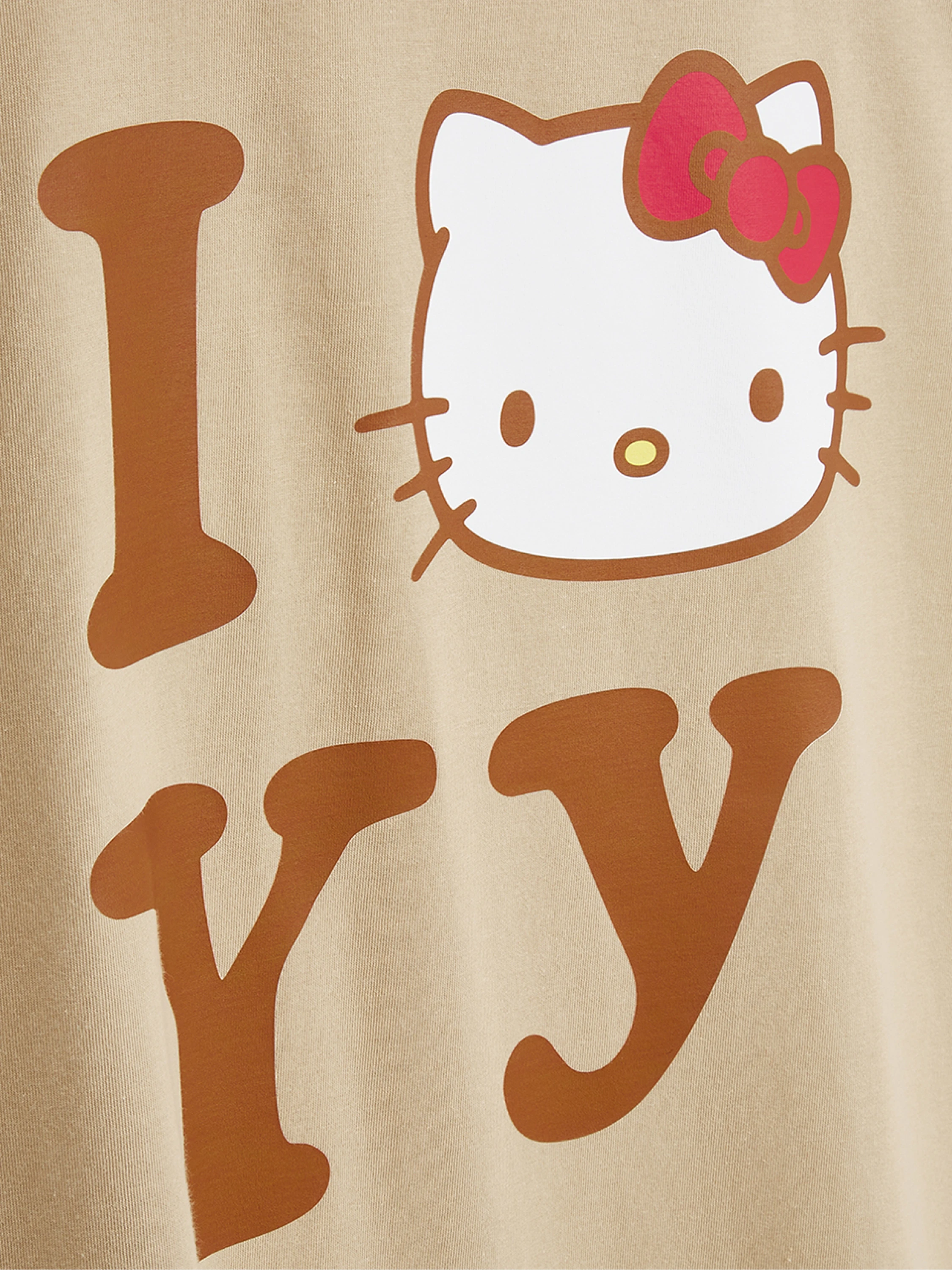 Футболка OPEN YY Hello Kitty x YY T-Shirt Beige