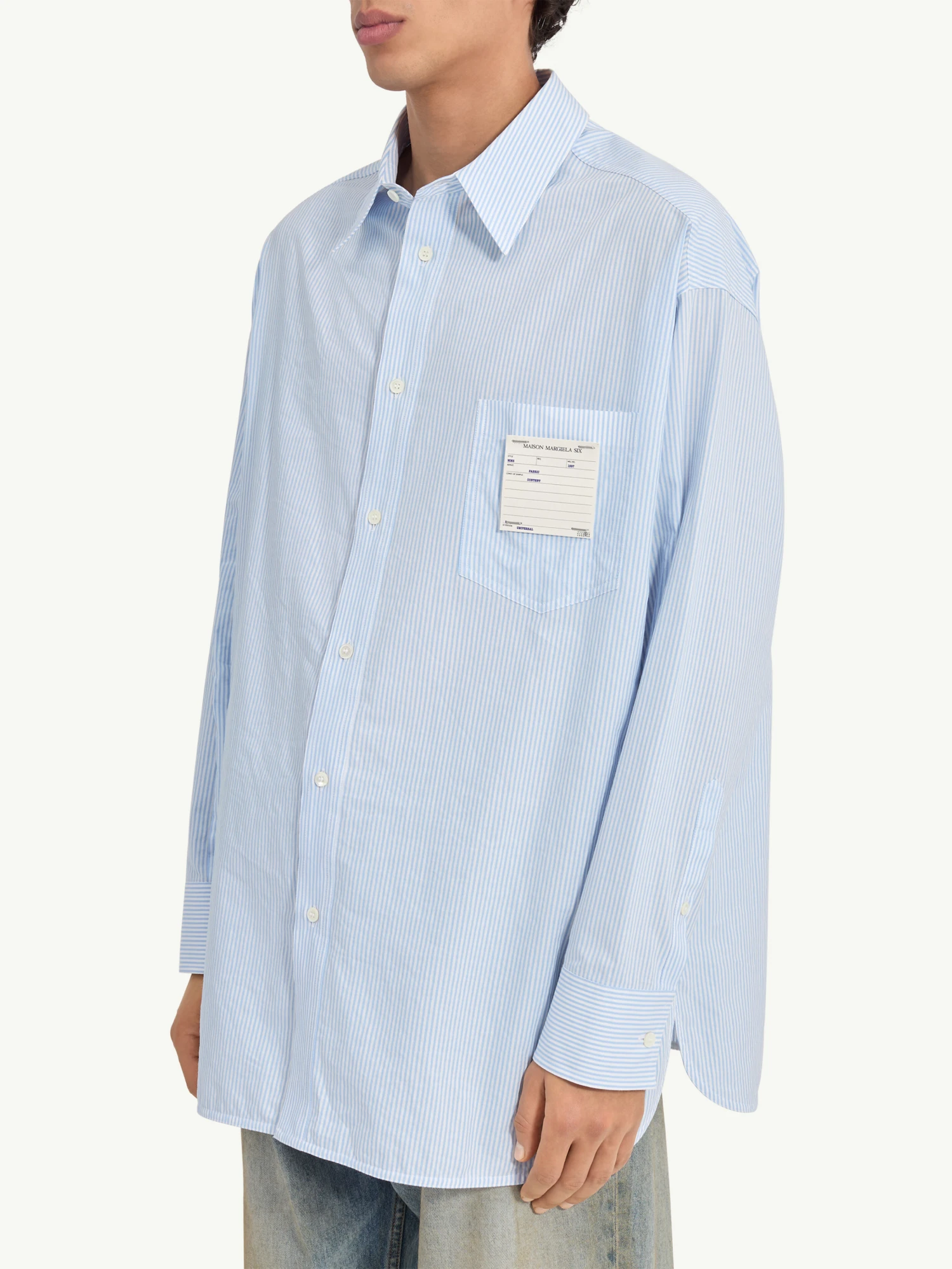 Рубашка MM6 Maison Margiela Striped Light Blue