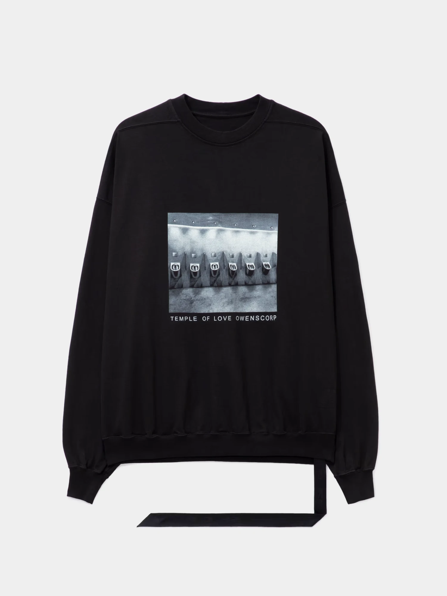 Свитшот RICK OWENS DRKSHDW Temple Of Love Hun Milk/Black