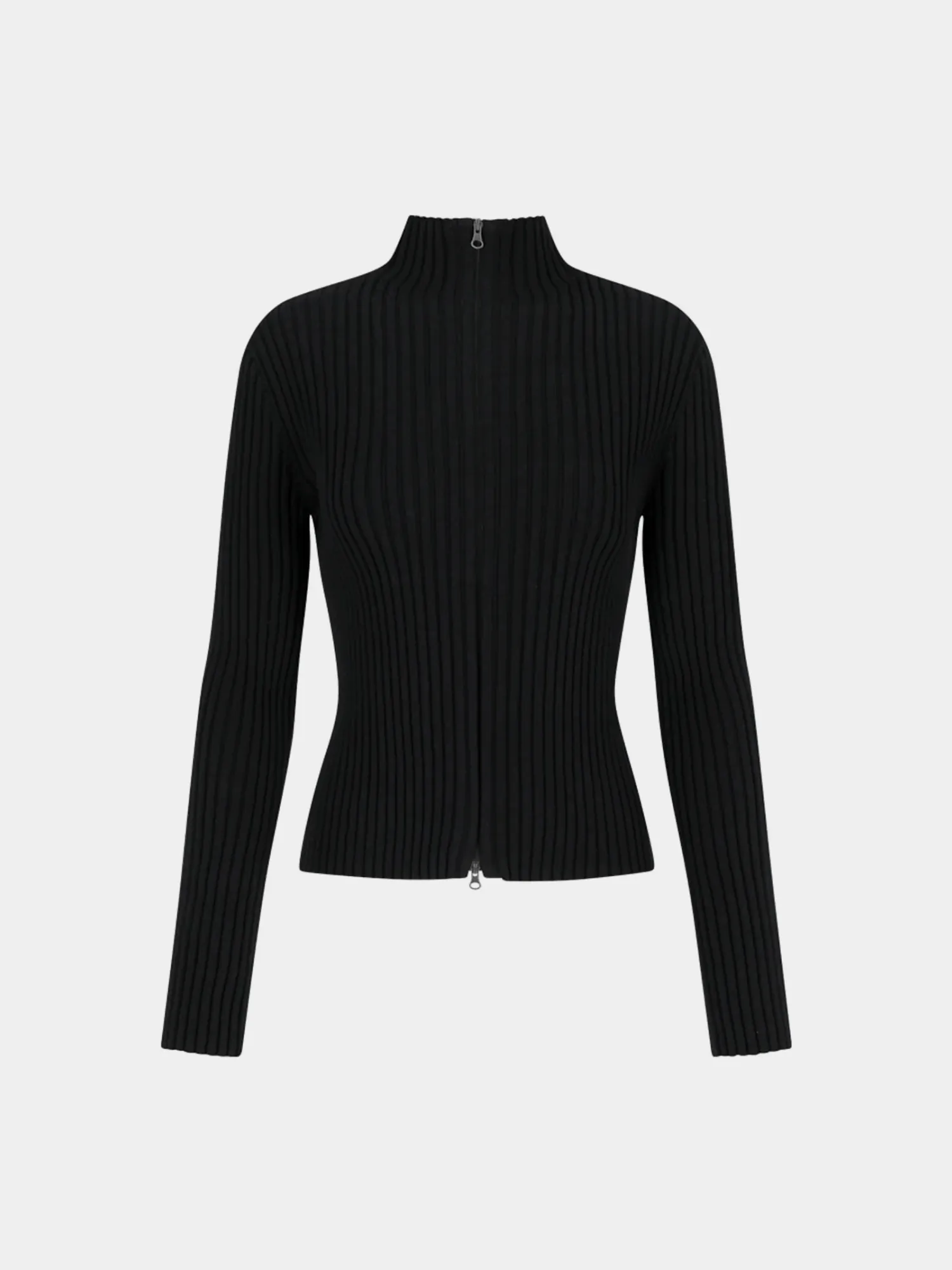 Женский кардиган AMOMENTO Ribbed High Neck Black