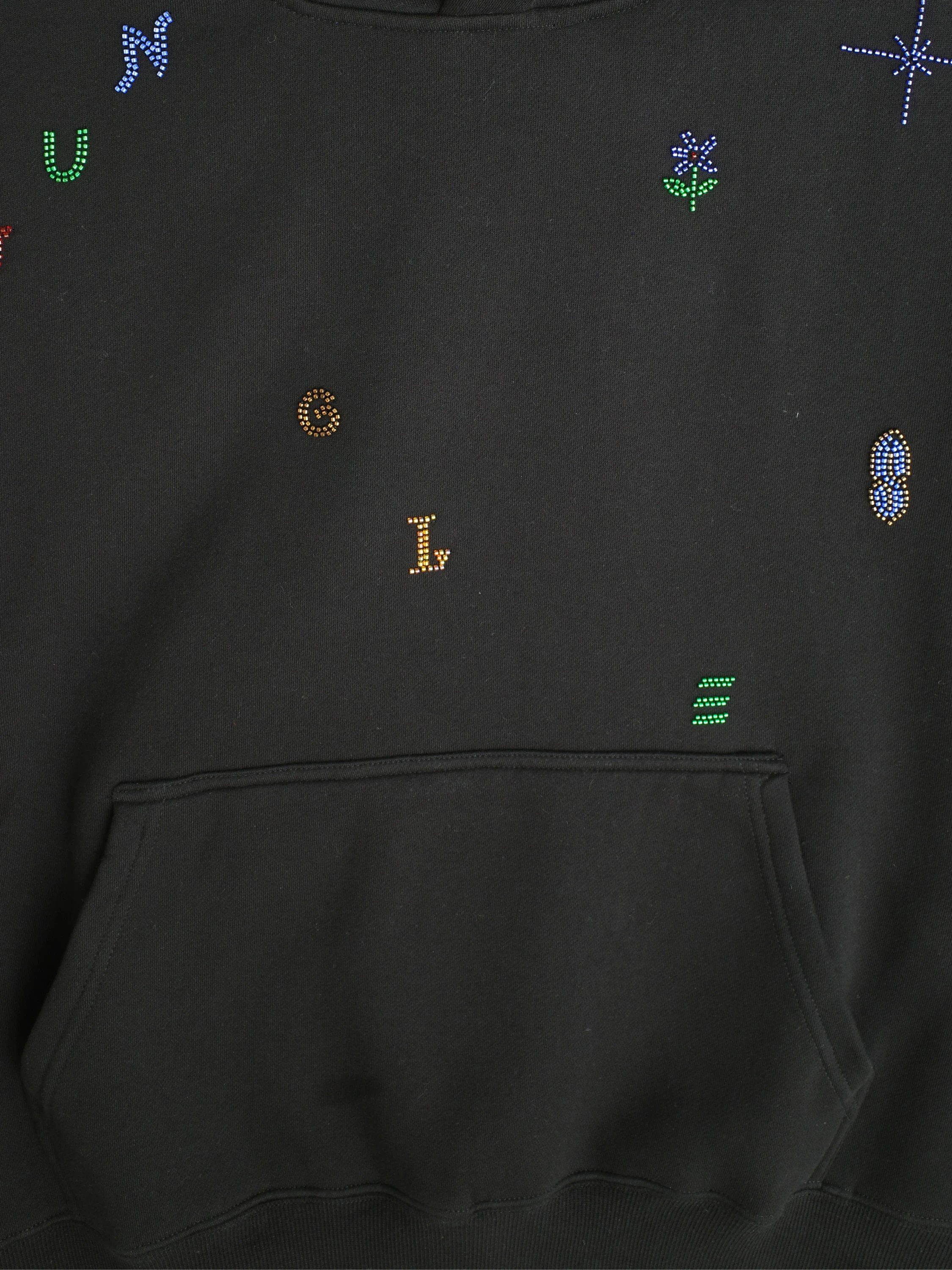 Худи Jungles Jungles Beaded Letters Black