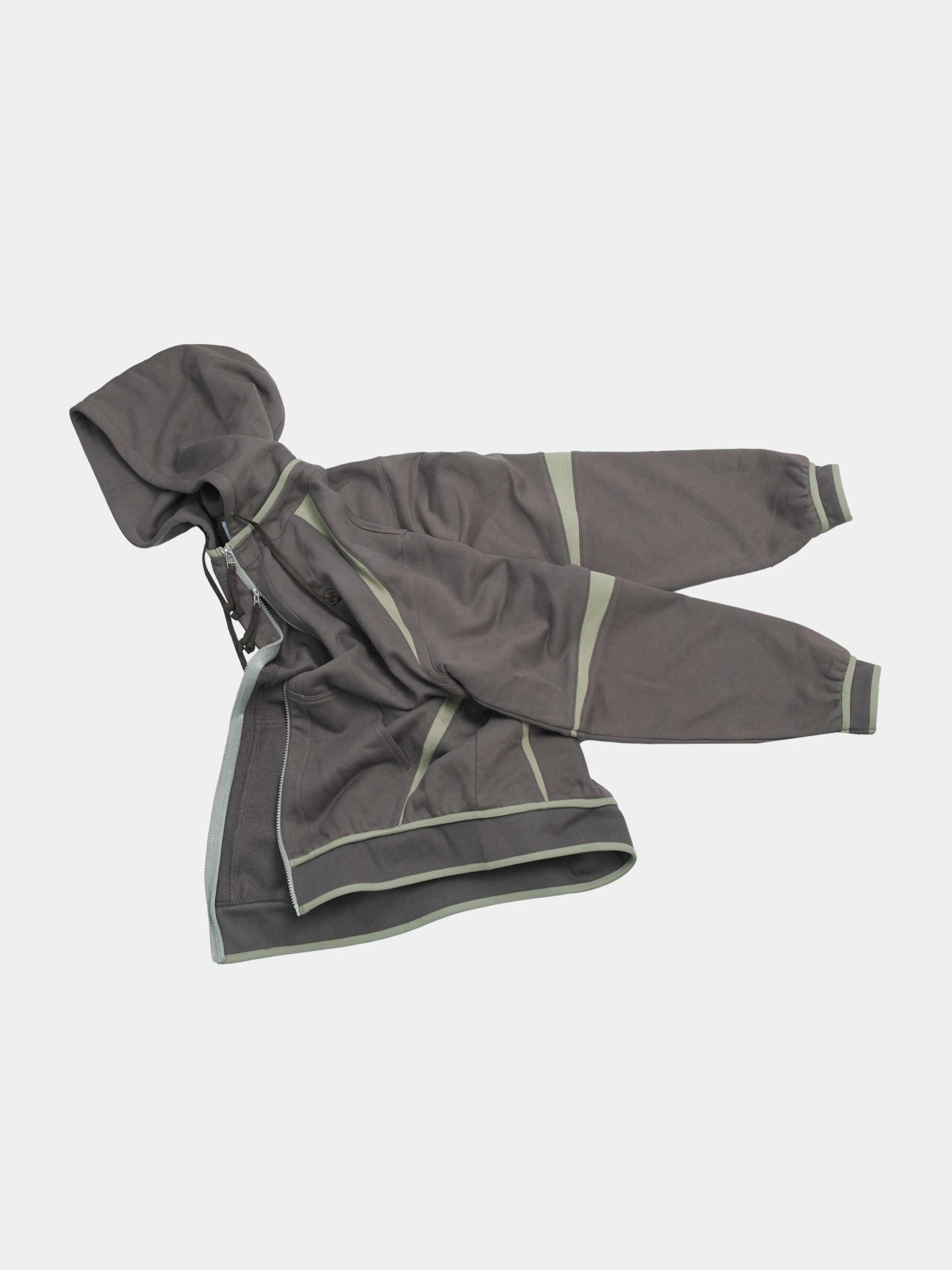 Зип-худи SAN SAN GEAR Oblique Hoodie Ash Brown