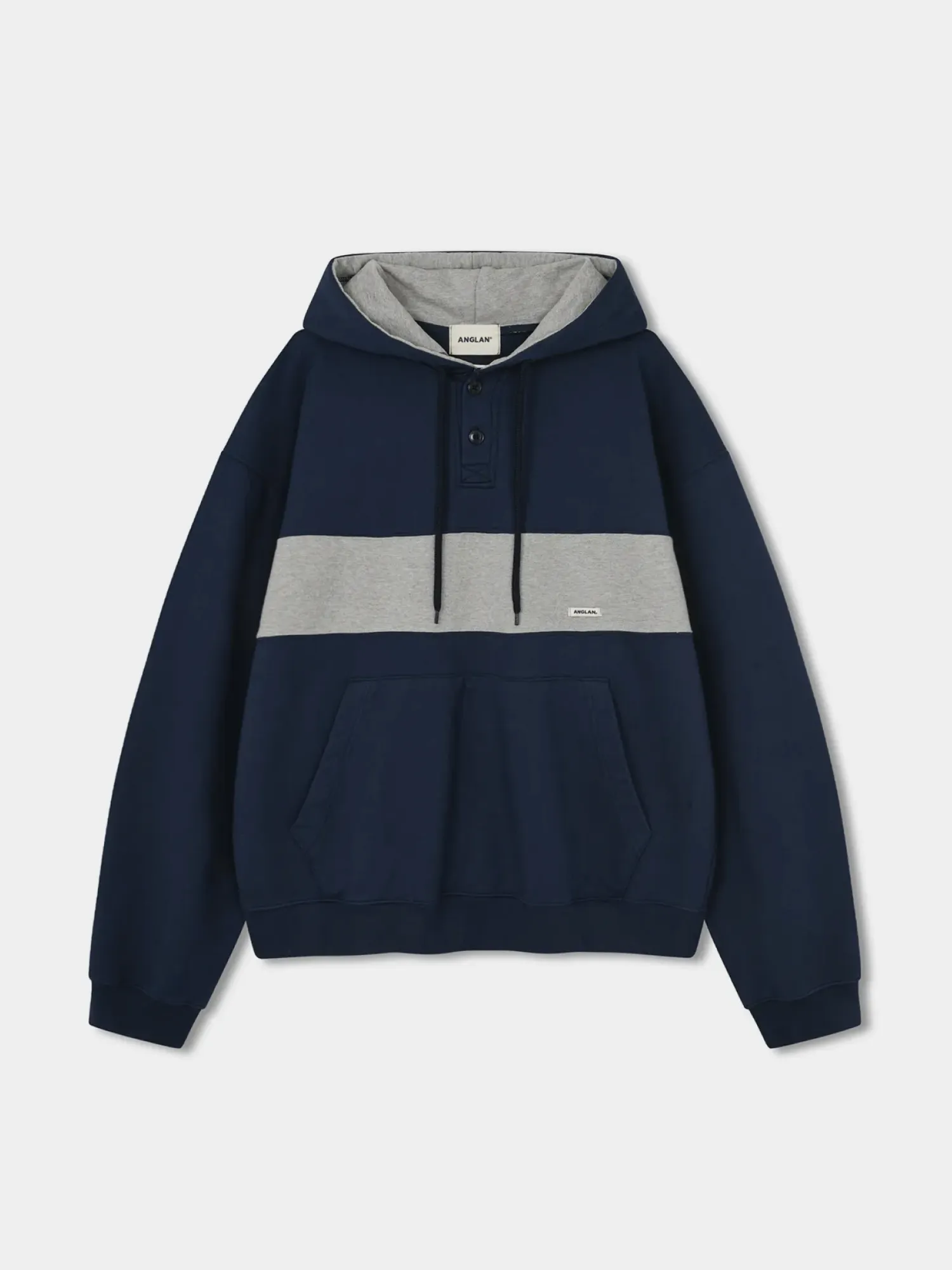 Худи ANGLAN Horizon Double Color Hoodie Navy