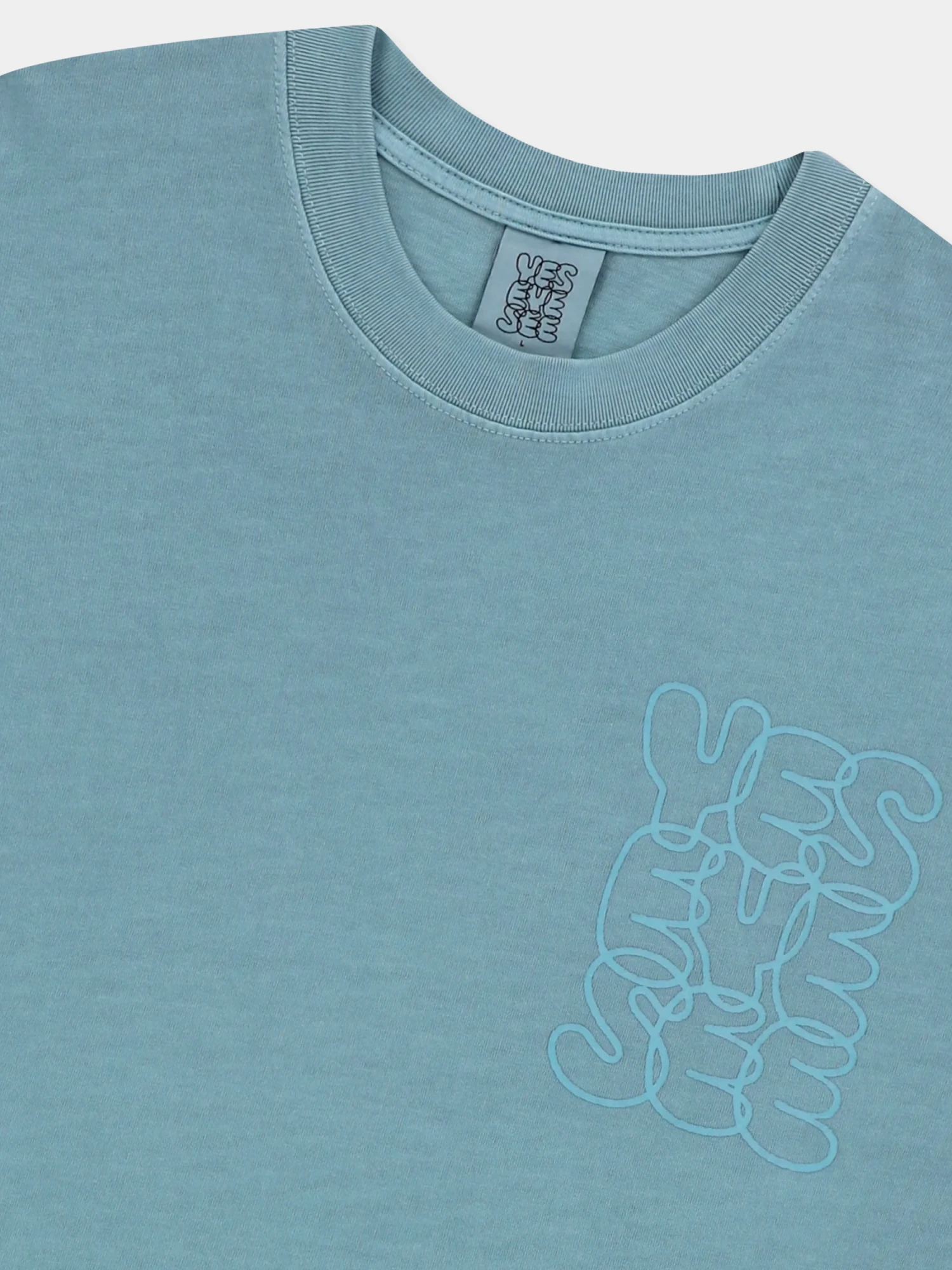 Лонгслив YESEYESEE C-Logo Pigment L/S Blue