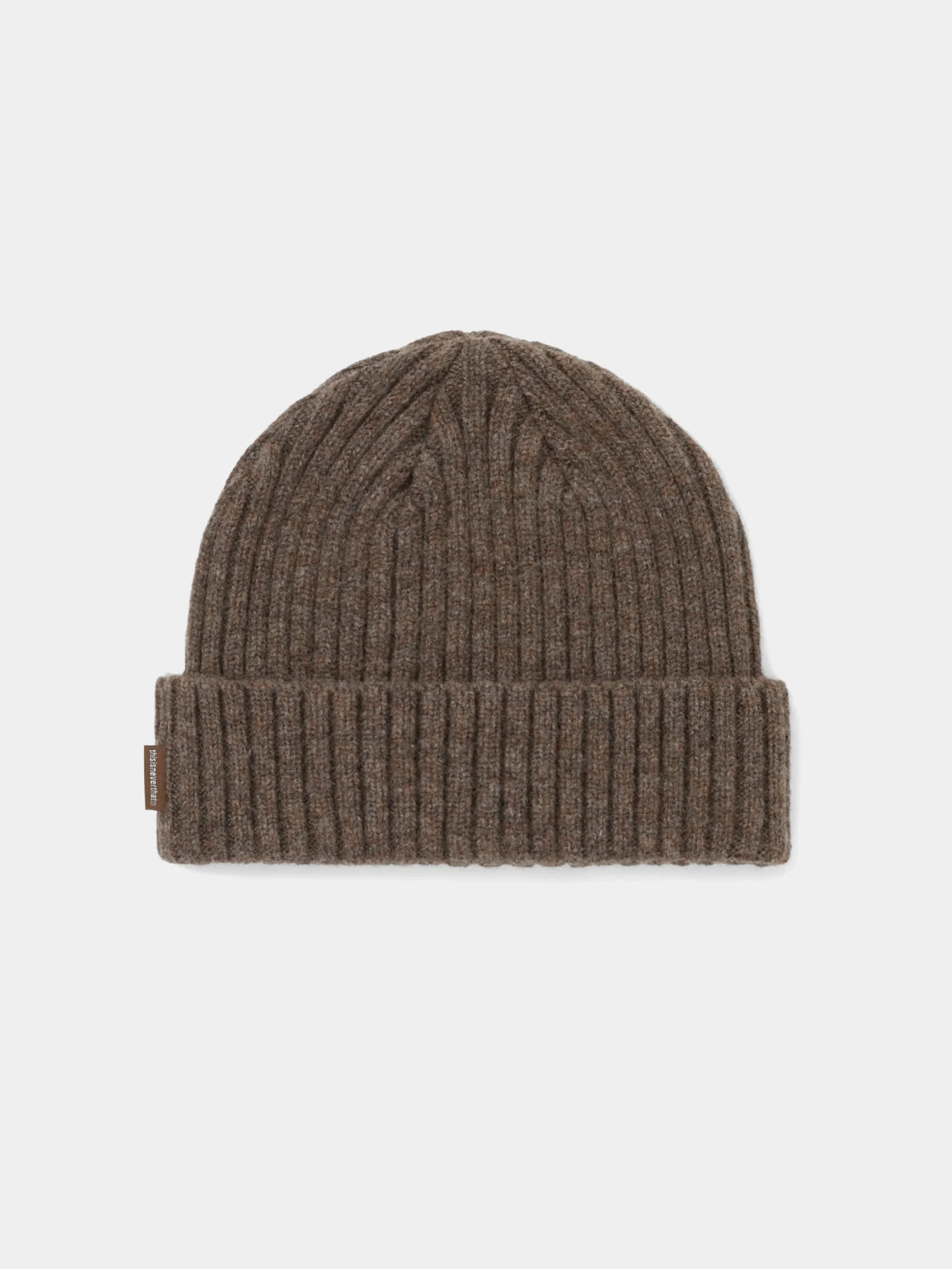 Шапка thisisneverthat Basic Wool Beanie Brown
