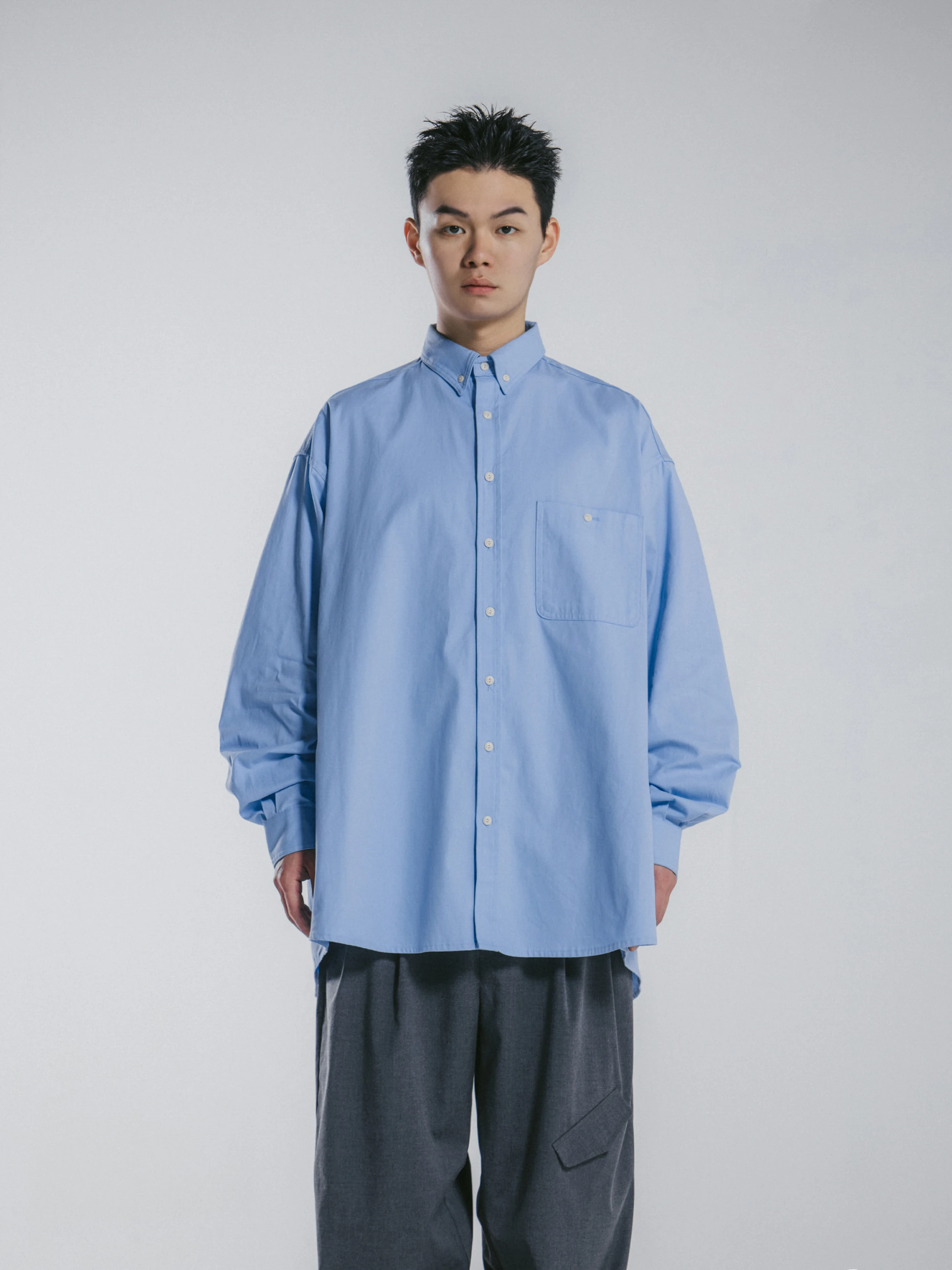 Рубашка ANGLAN Radical Oxford Big Shirt Sky Blue