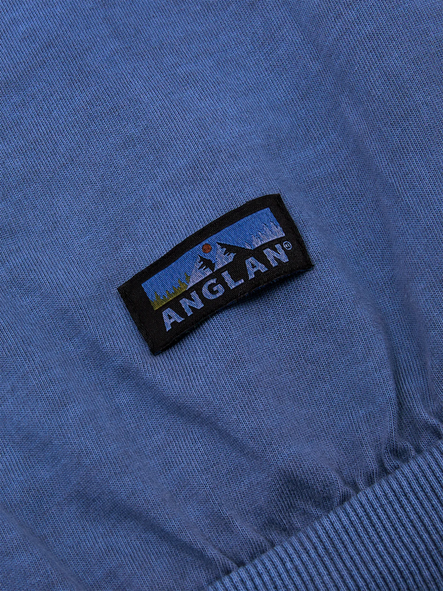 Свитшот ANGLAN Reversible Pigment Two Layer Washed Blue