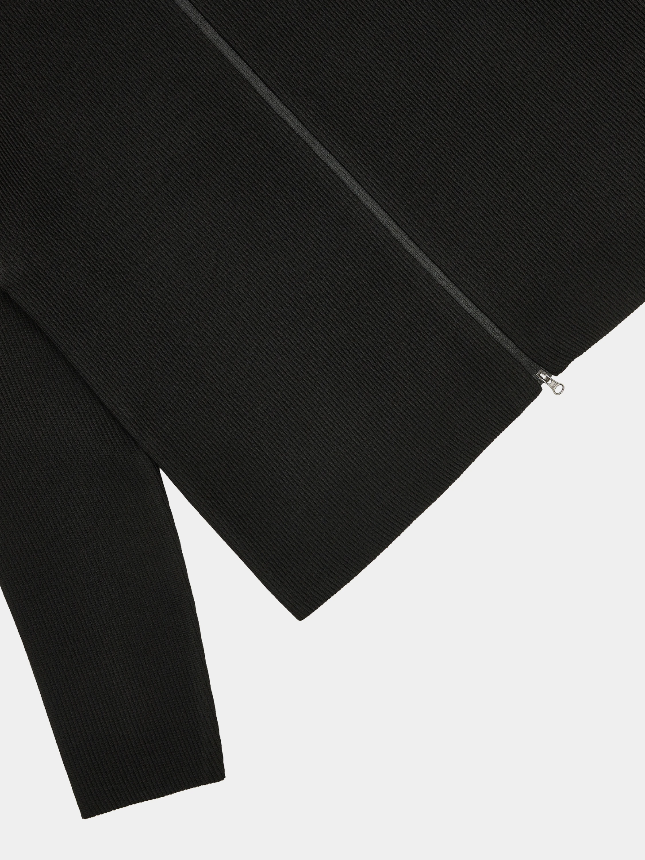 Кардиган AMOMENTO Mock Neck Zip-Up Black