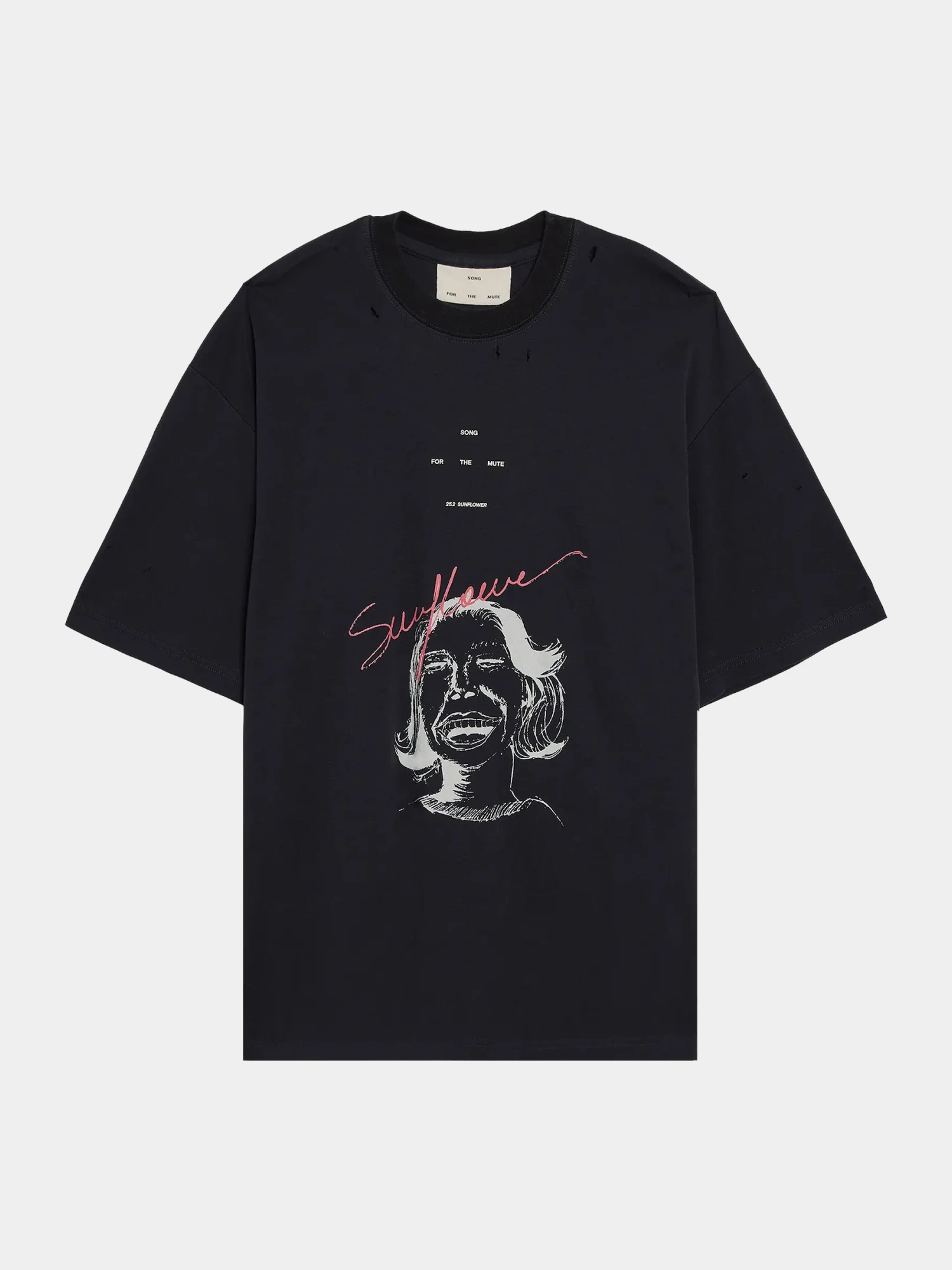 Футболка Song for the Mute "Sunflower" Oversized Navy
