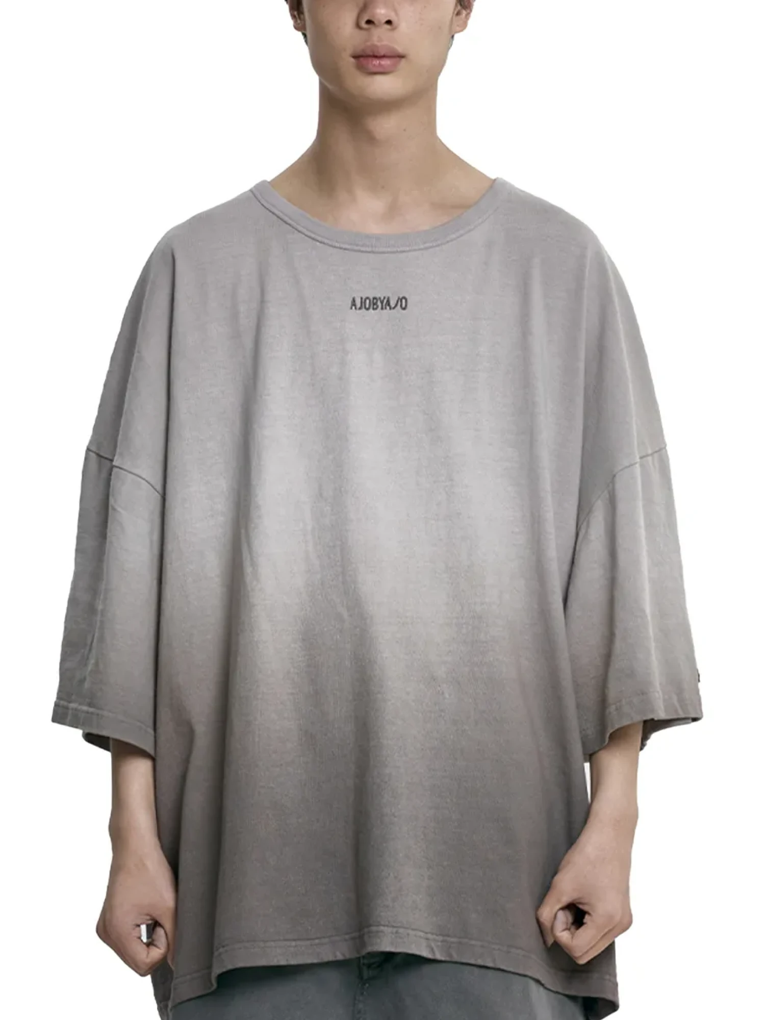 Футболка AJOBYAJO Gradation Washed Charcoal