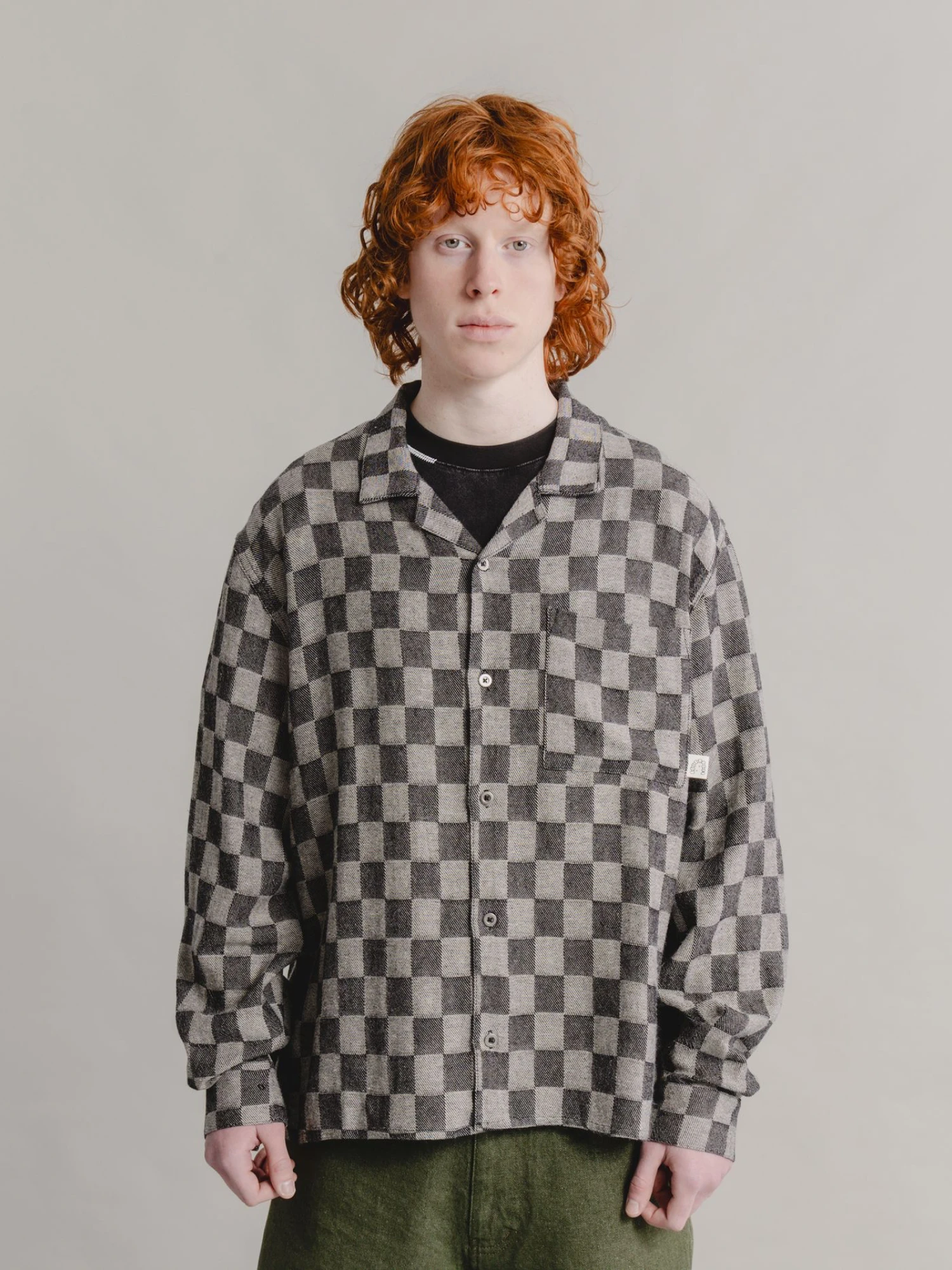 Рубашка Heresy Trellis Revere Black Check