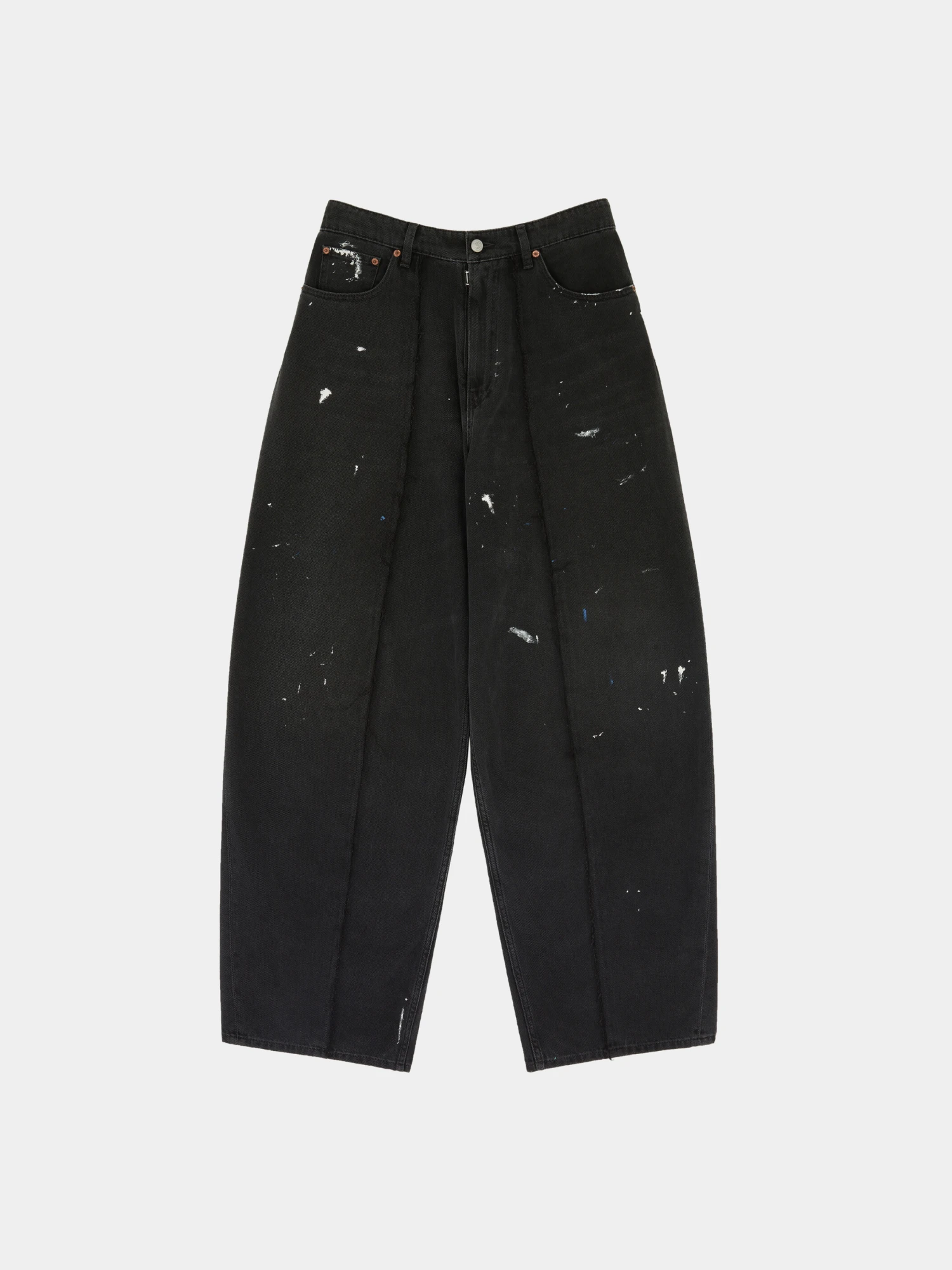 Джинсы MM6 Maison Margiela Wide Leg Paint Black
