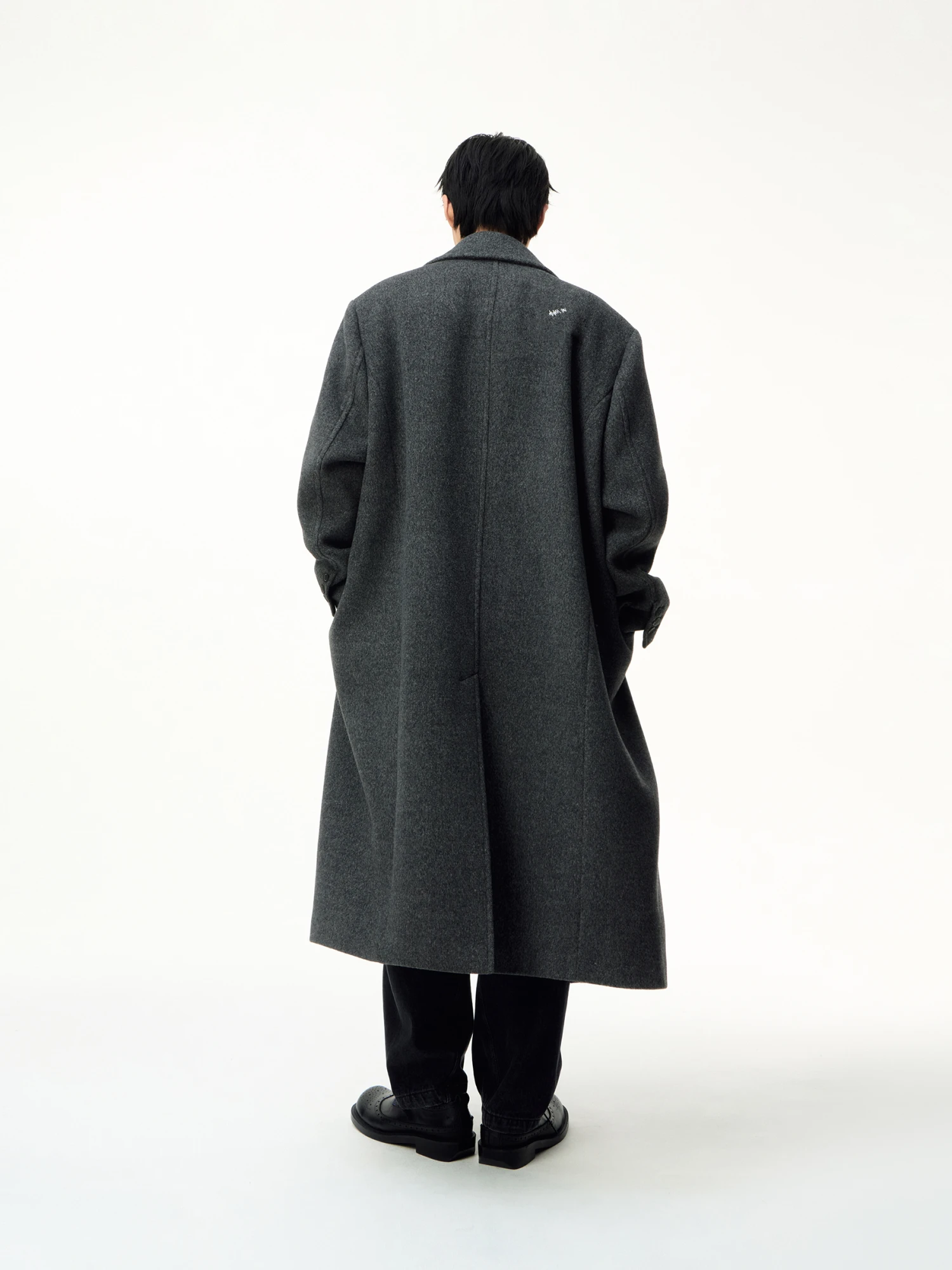Пальто ADERERROR BK Tag Coat 01 Charcoal