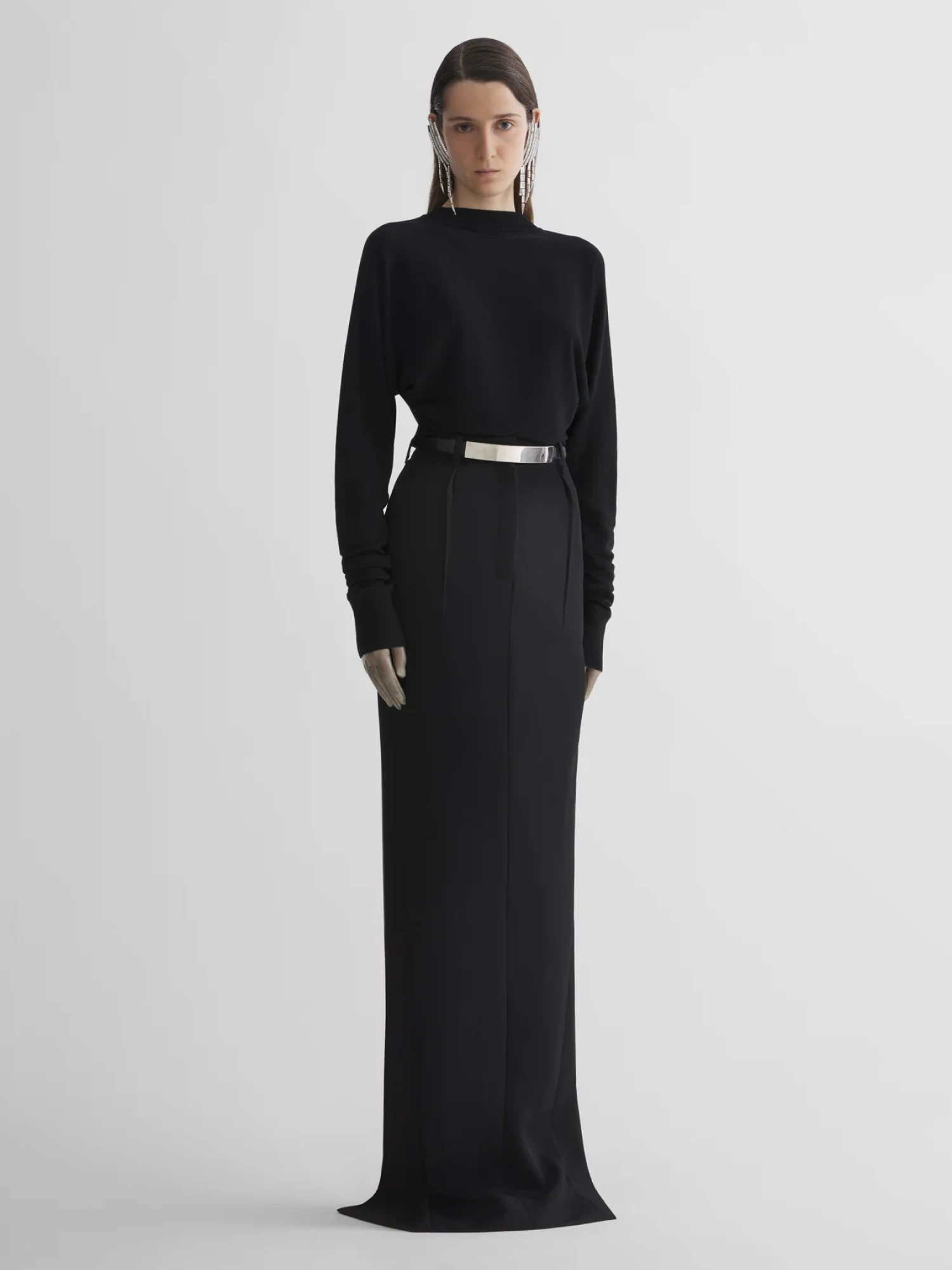 Женская юбка MUGLER Long Tailored Black