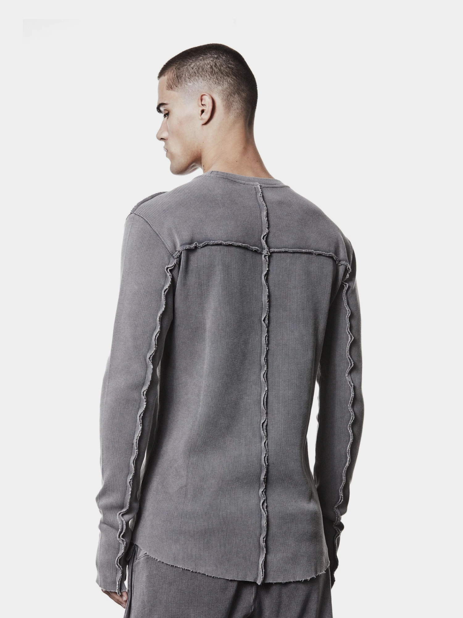 Лонгслив thom/krom M TS 898 Used Grey