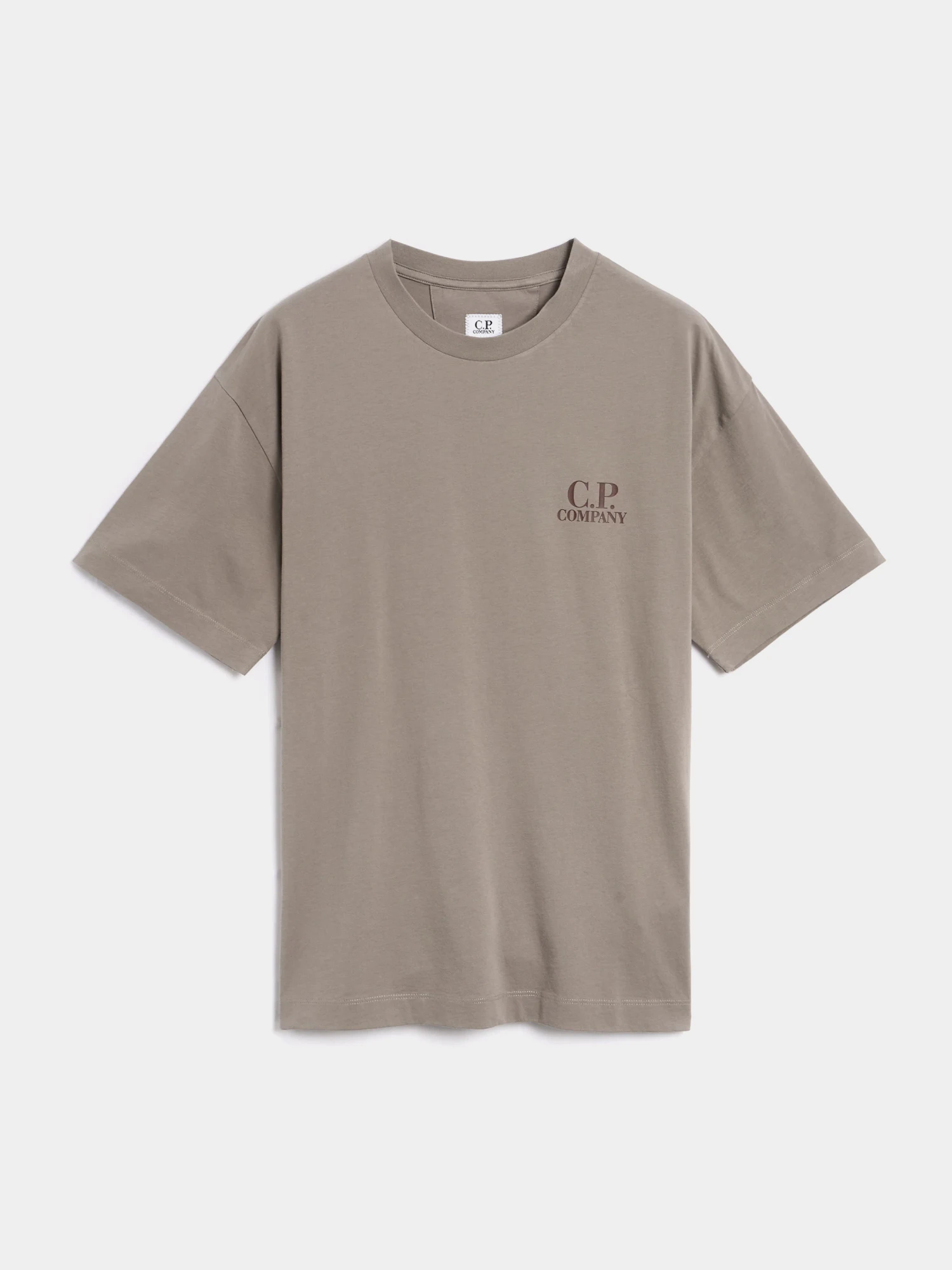 Футболка C.P. Company 30/1 Jersey Logo Printed Fallen Rock