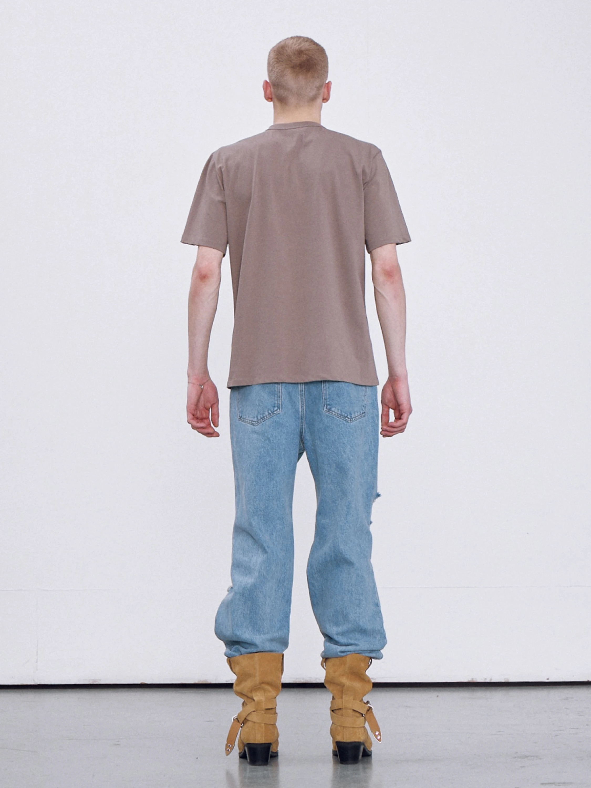 Футболка Recto RC Logo Jacquard Patch T-shirt Sepia