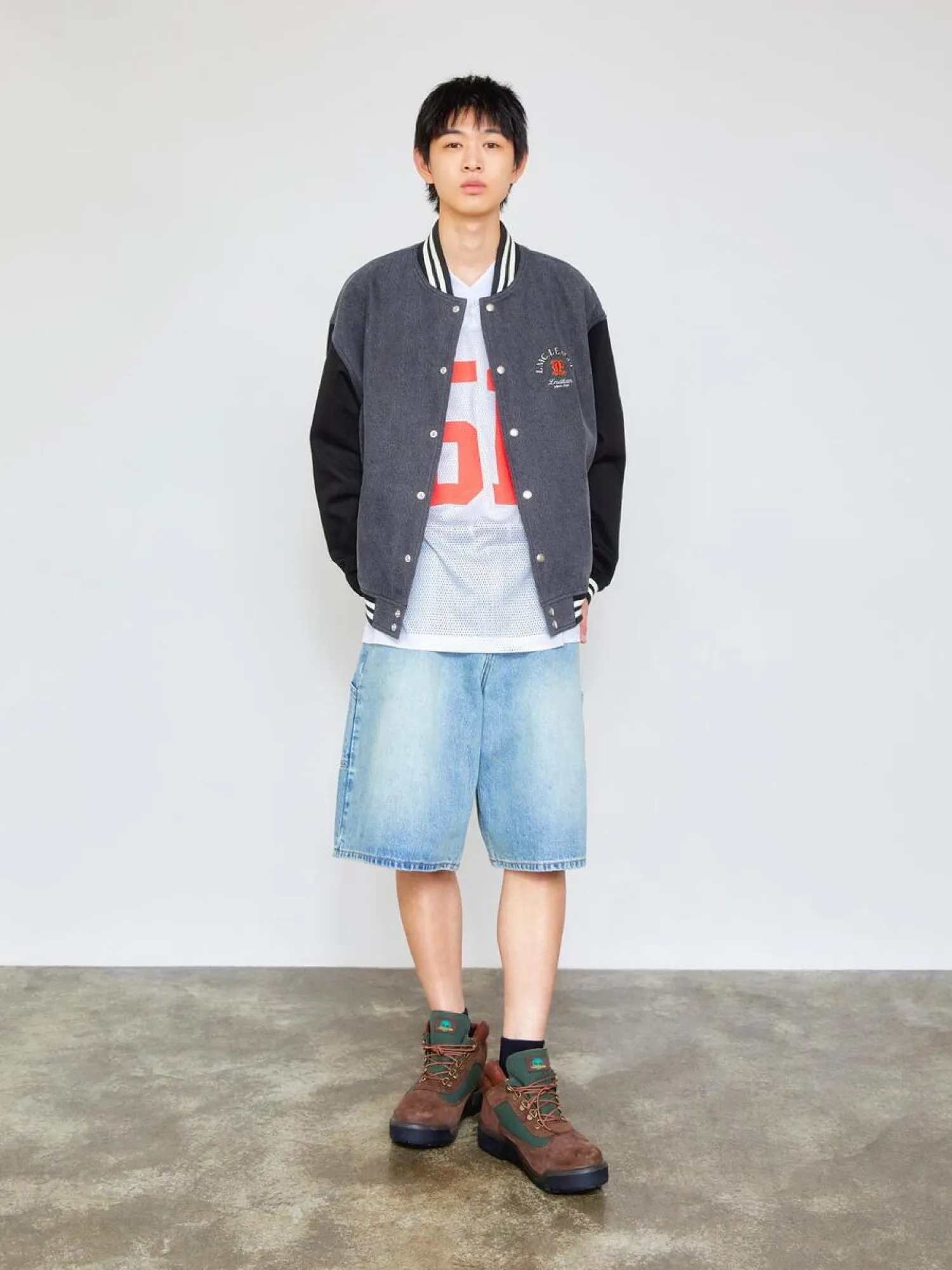 Бомбер LMC Denim Varsity Jacket Black