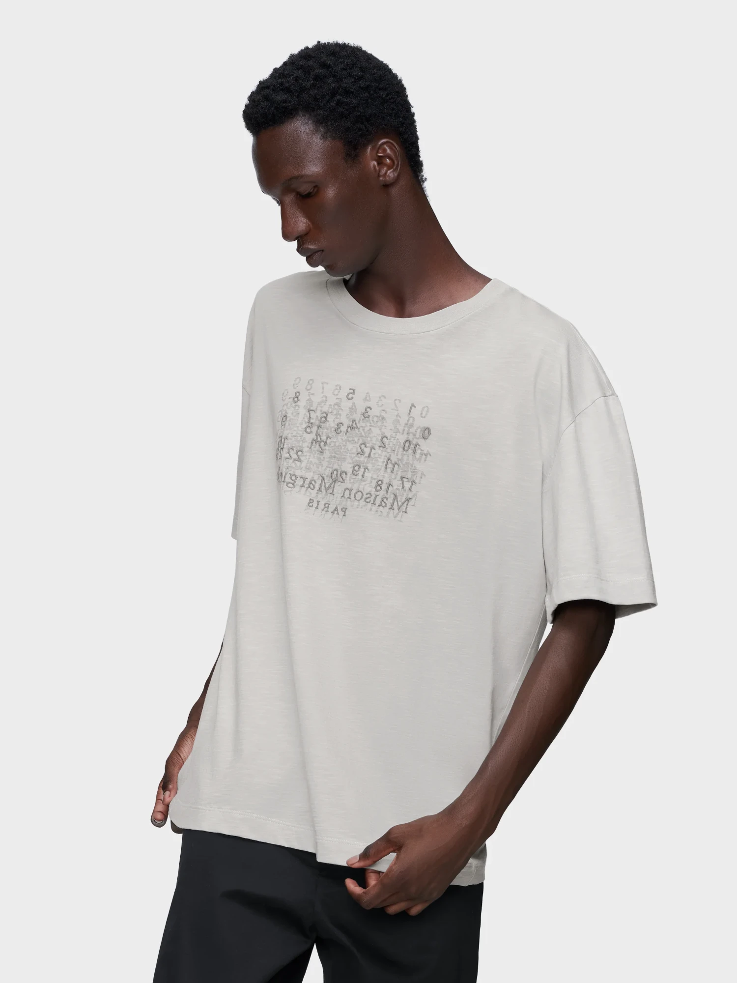 Футболка Maison Margiela Numbers Oversize Gray