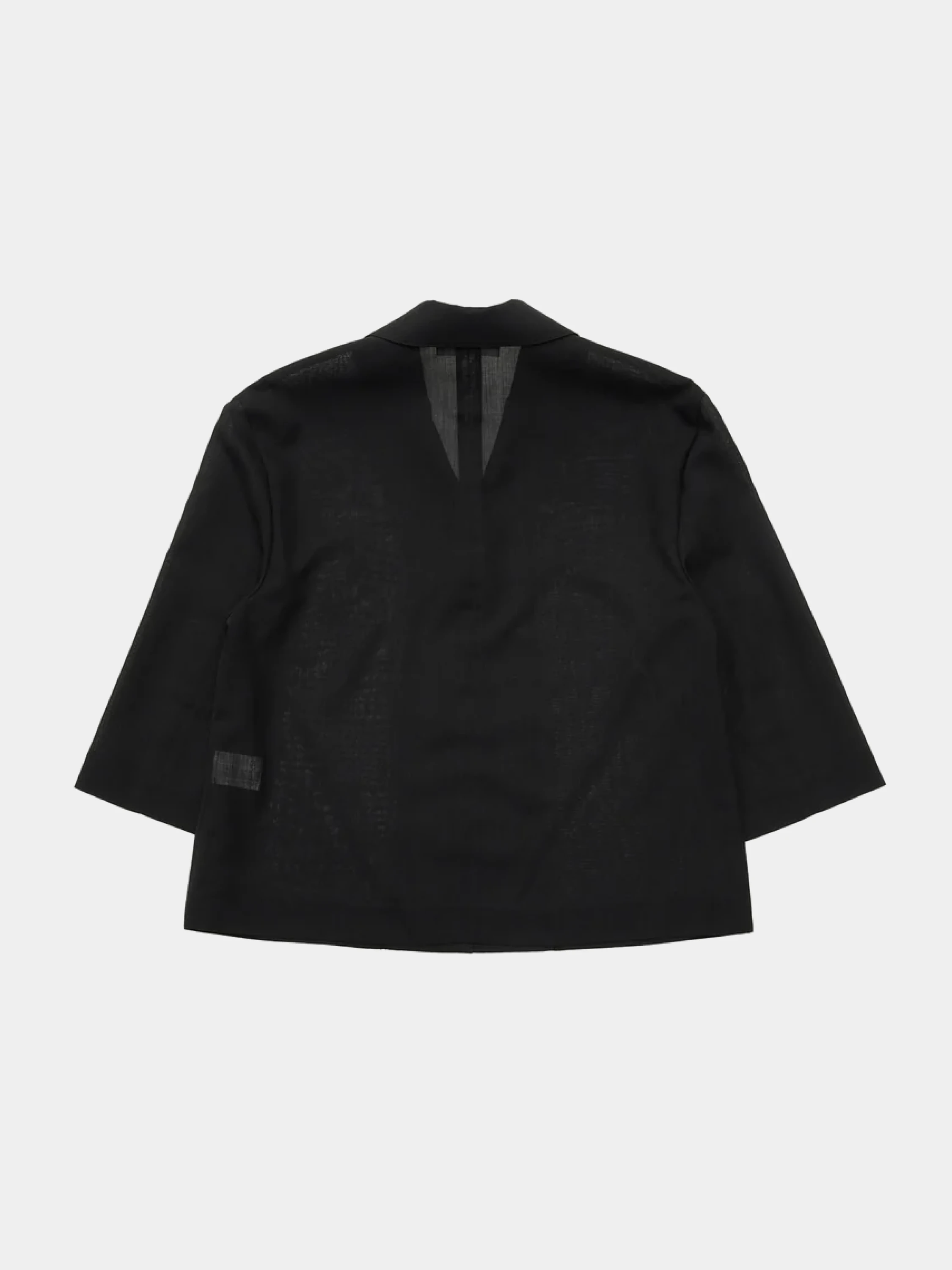Женский пиджак AMOMENTO Sheer Crop Jacket Black