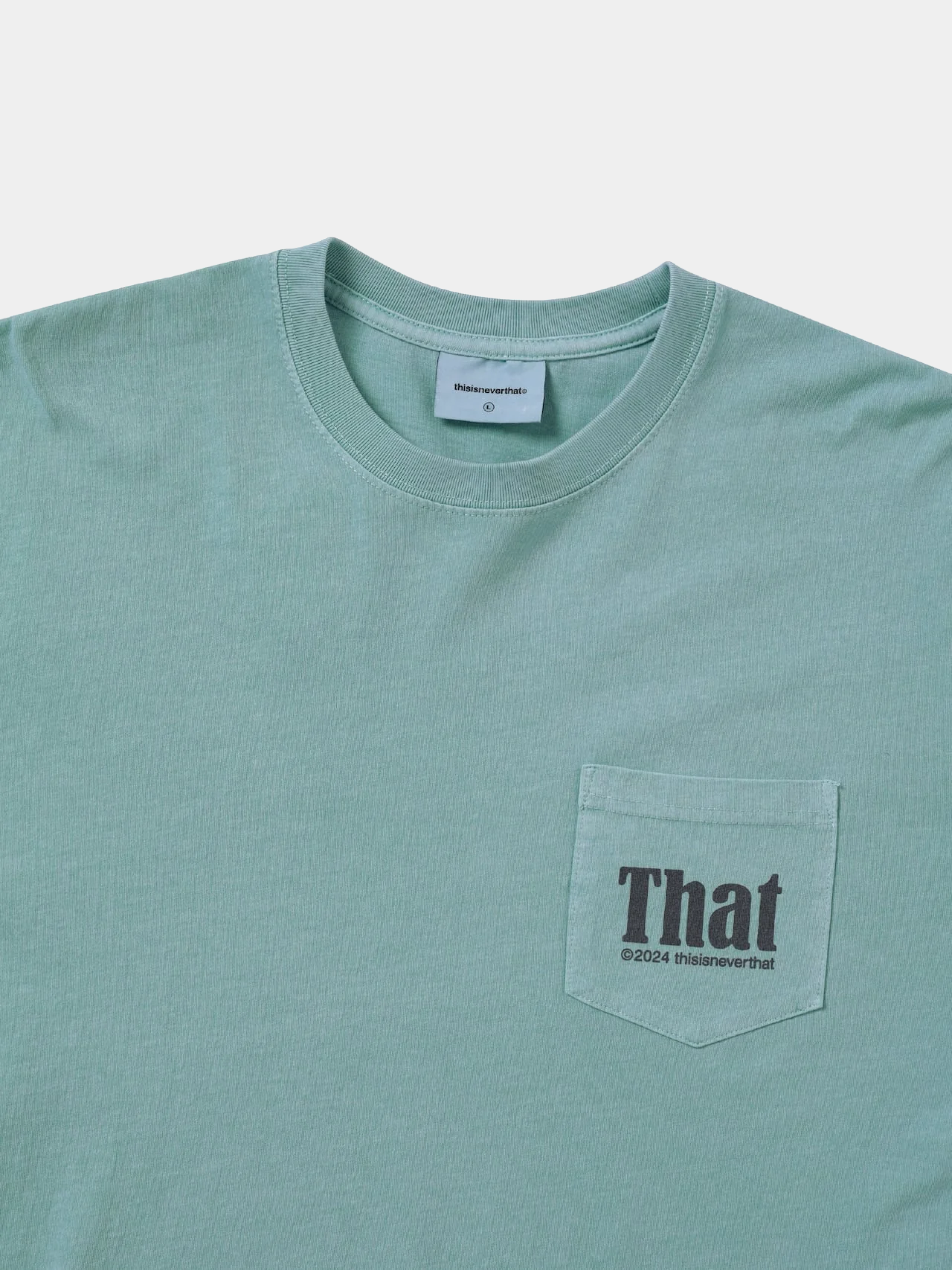 Лонгслив thisisneverthat That Pocket L/S Tee Light Teal