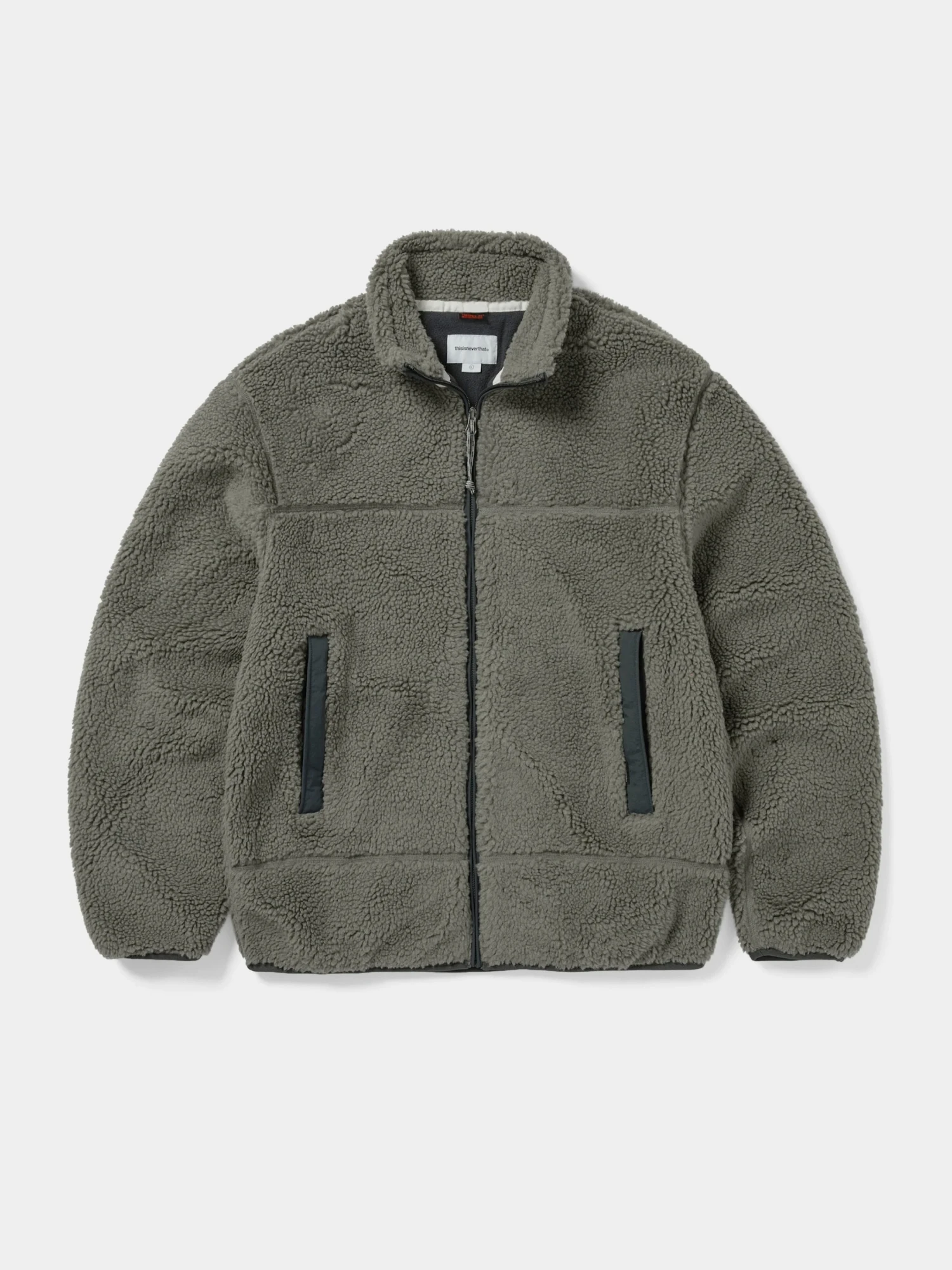 Флисовая Куртка thisisneverthat T Sherpa Fleece Grey