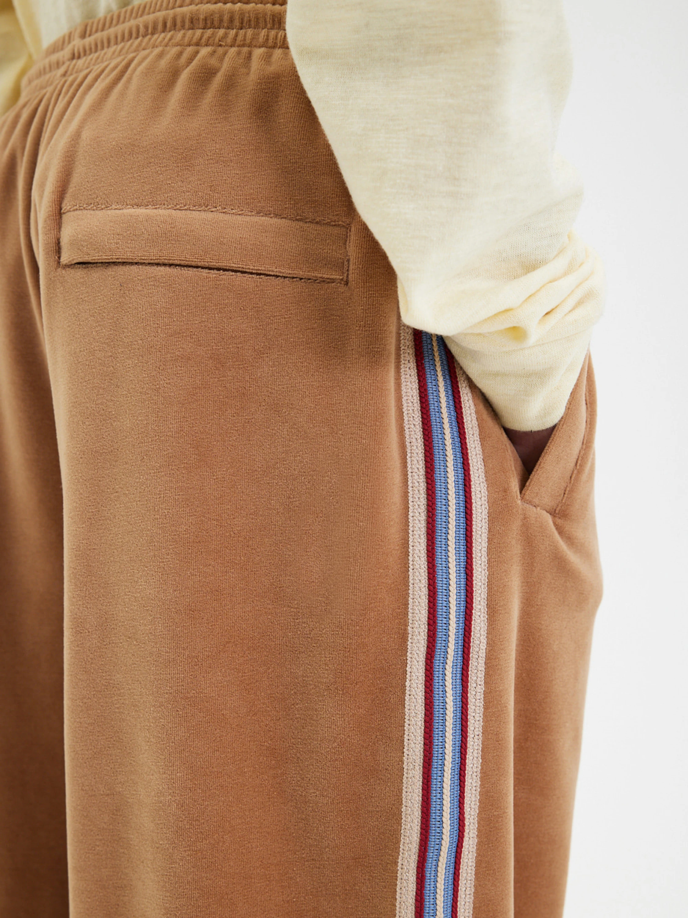 Брюки AFTER PRAY Velvet Track Pants Mocha