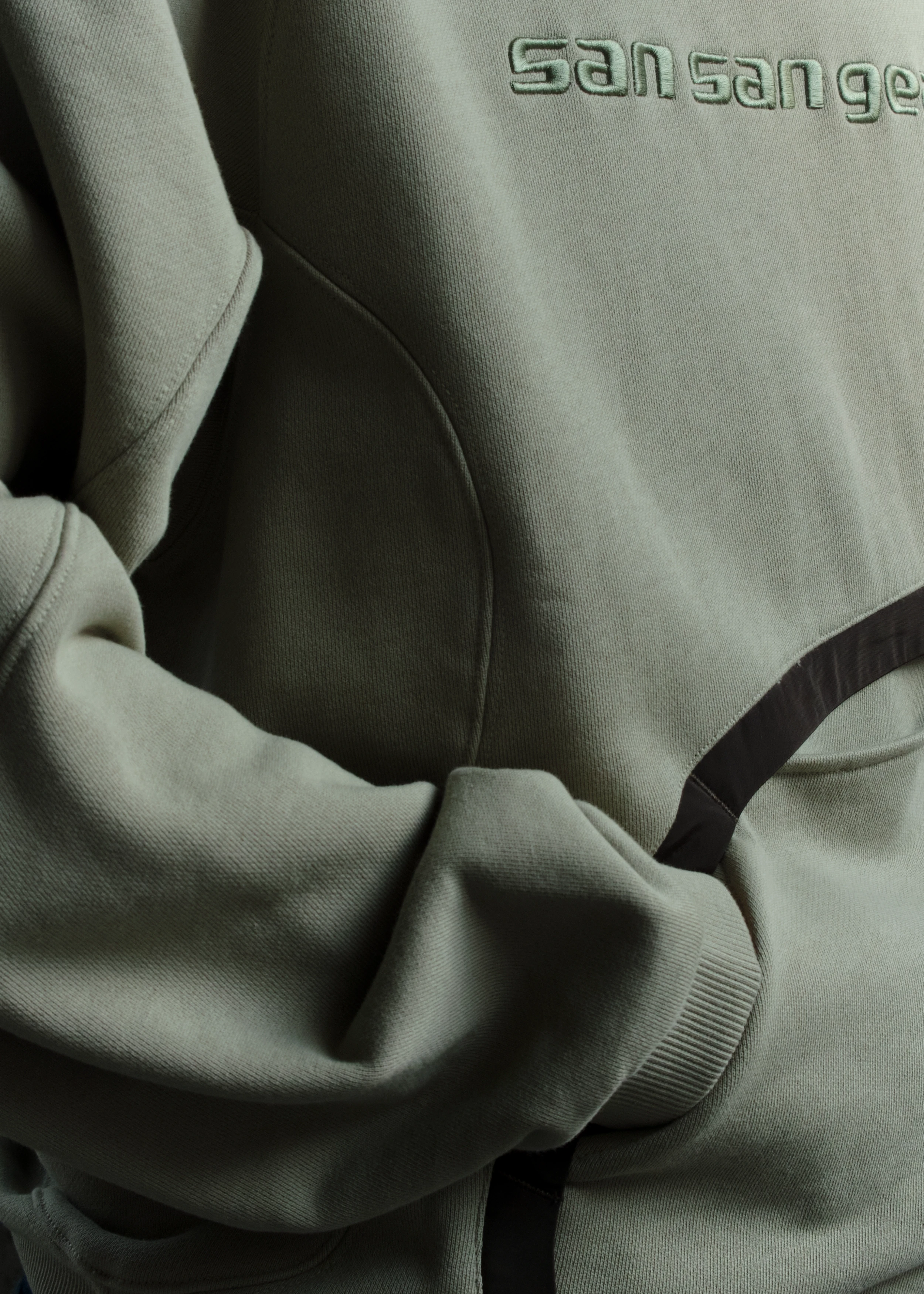 Худи SAN SAN GEAR Nylon Pocket Hoodie Green