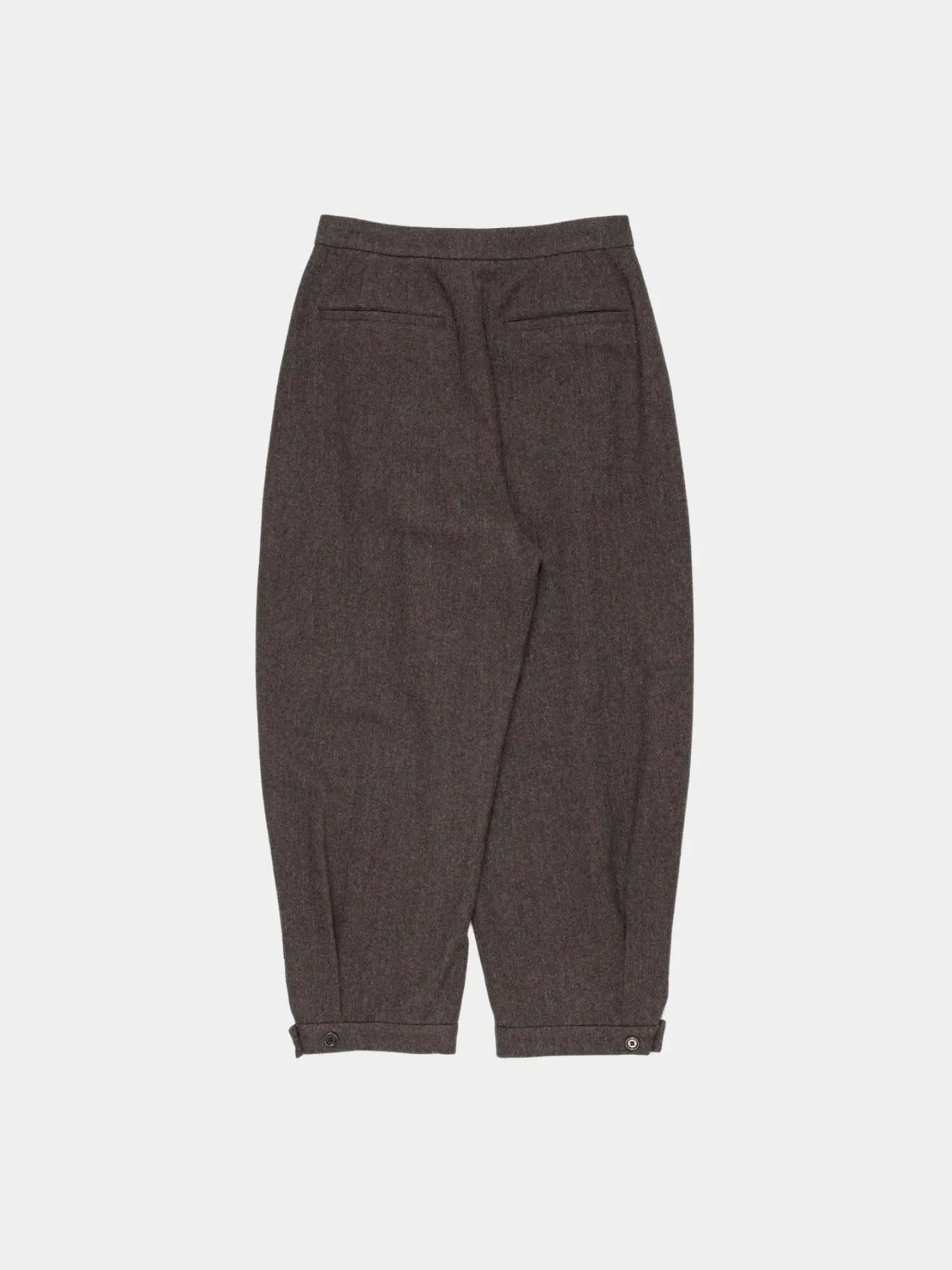 Брюки AMOMENTO Wool Shirring Dark Brown