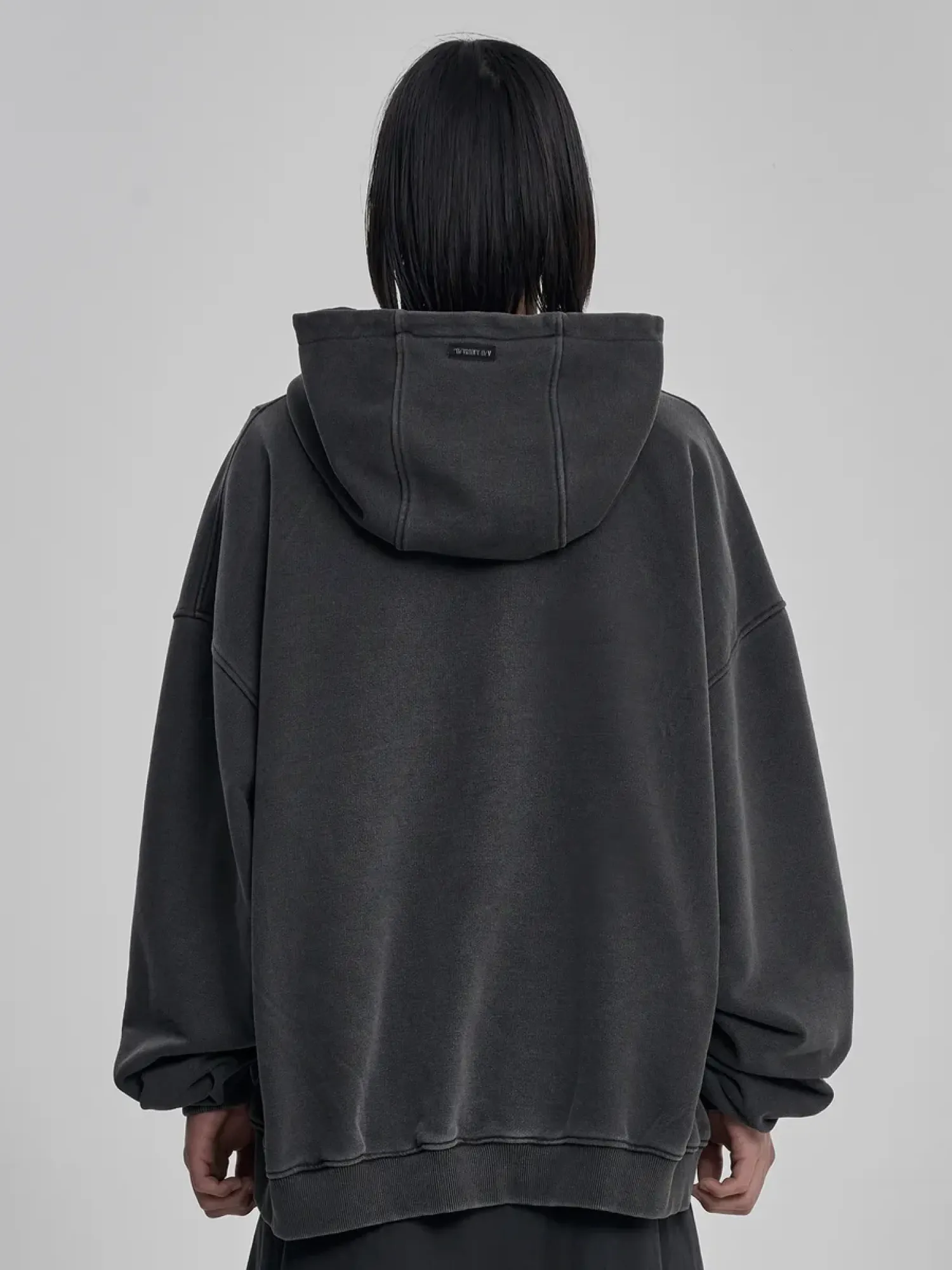 Худи AJOBYAJO Twofold Wide Washed Charcoal
