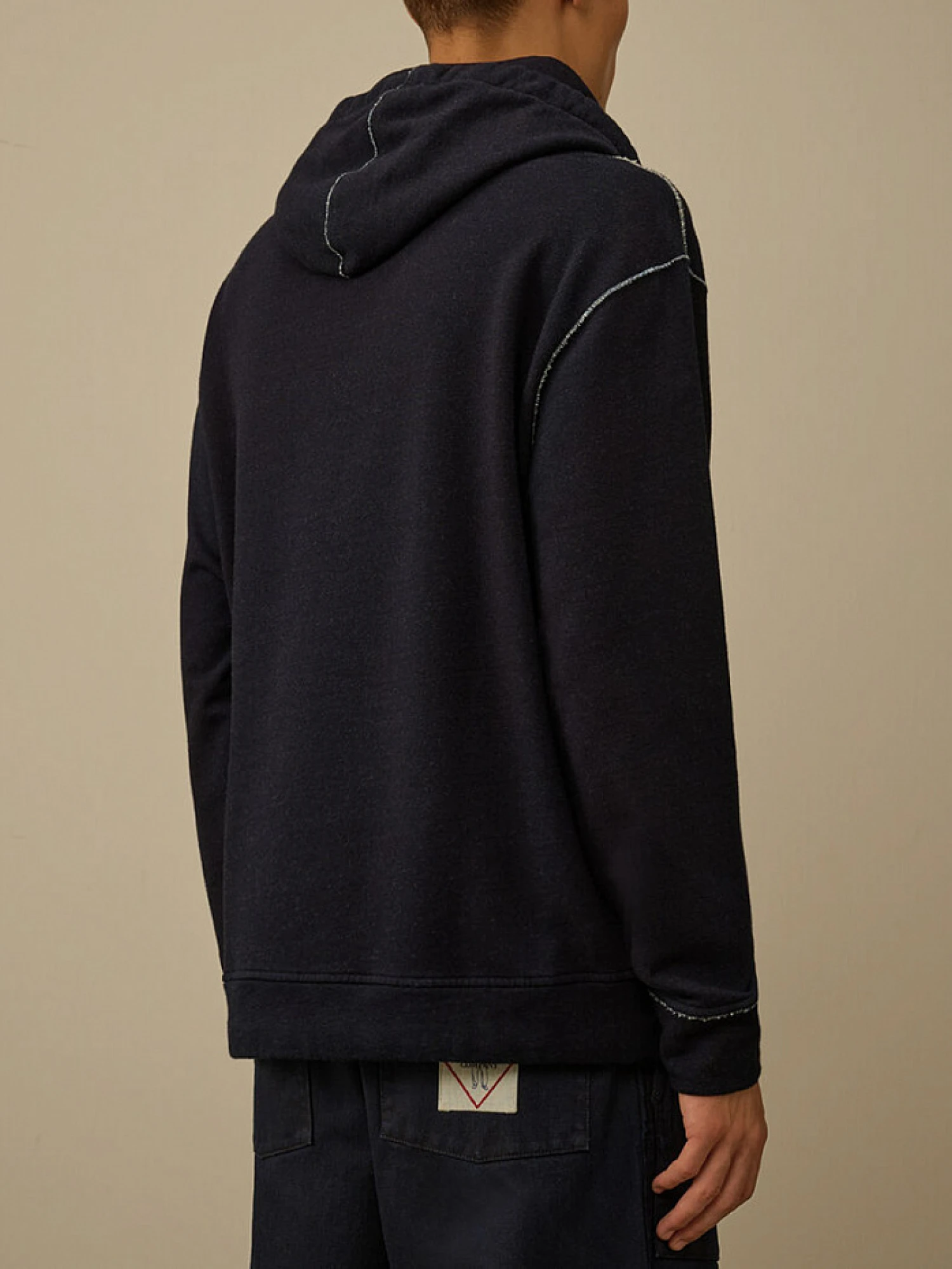 Худи C.P. Company Indigo Fleece Hooded Denim Norma